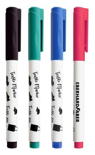 Produktbild EBERHARD FABER Textilstifte mit Schablone 4er Etui 6 von 7