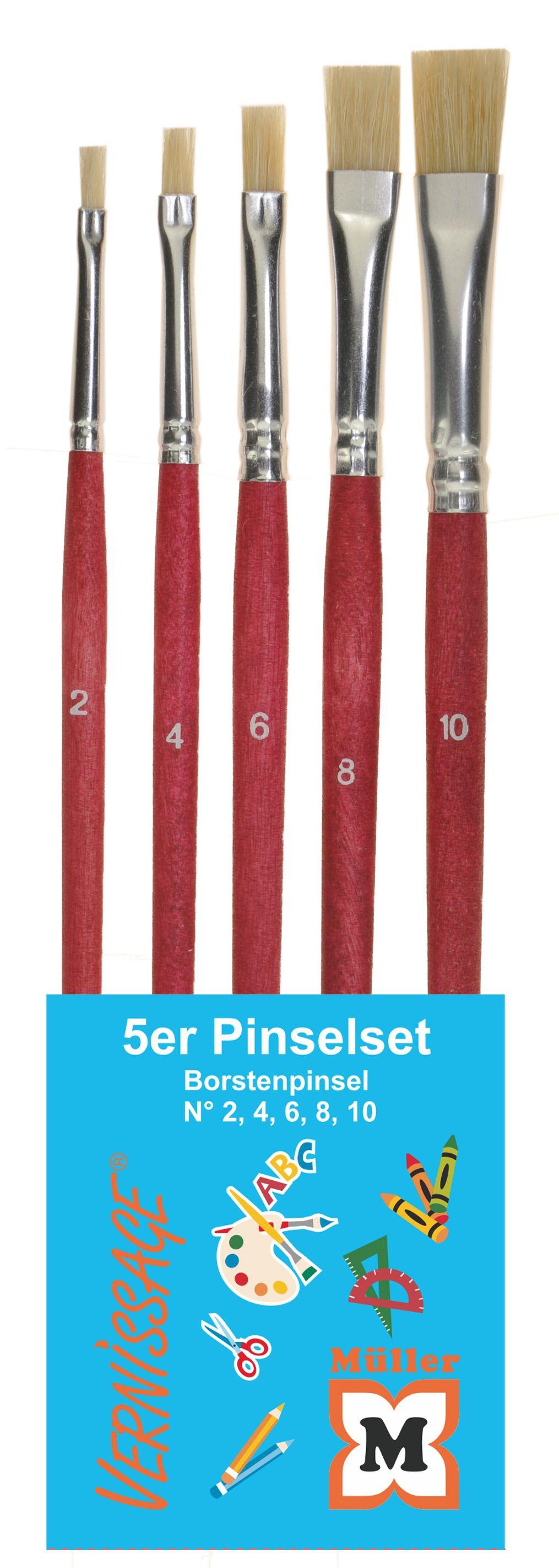 VERNISSAGE Borstenpinsel-Set im Etui 5er