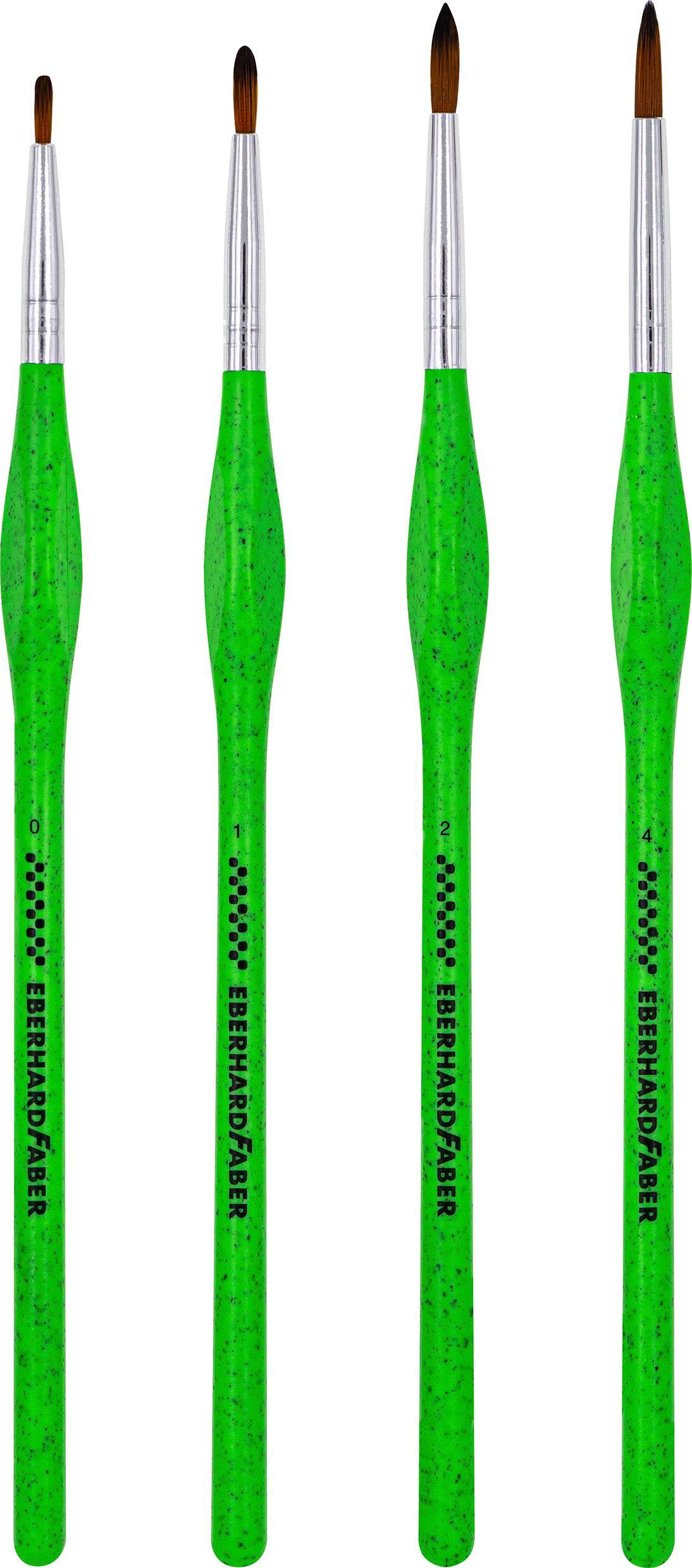 Produktbild EBERHARD FABER Green Winner Synthetik Pinsel-Set fein 6 von 6