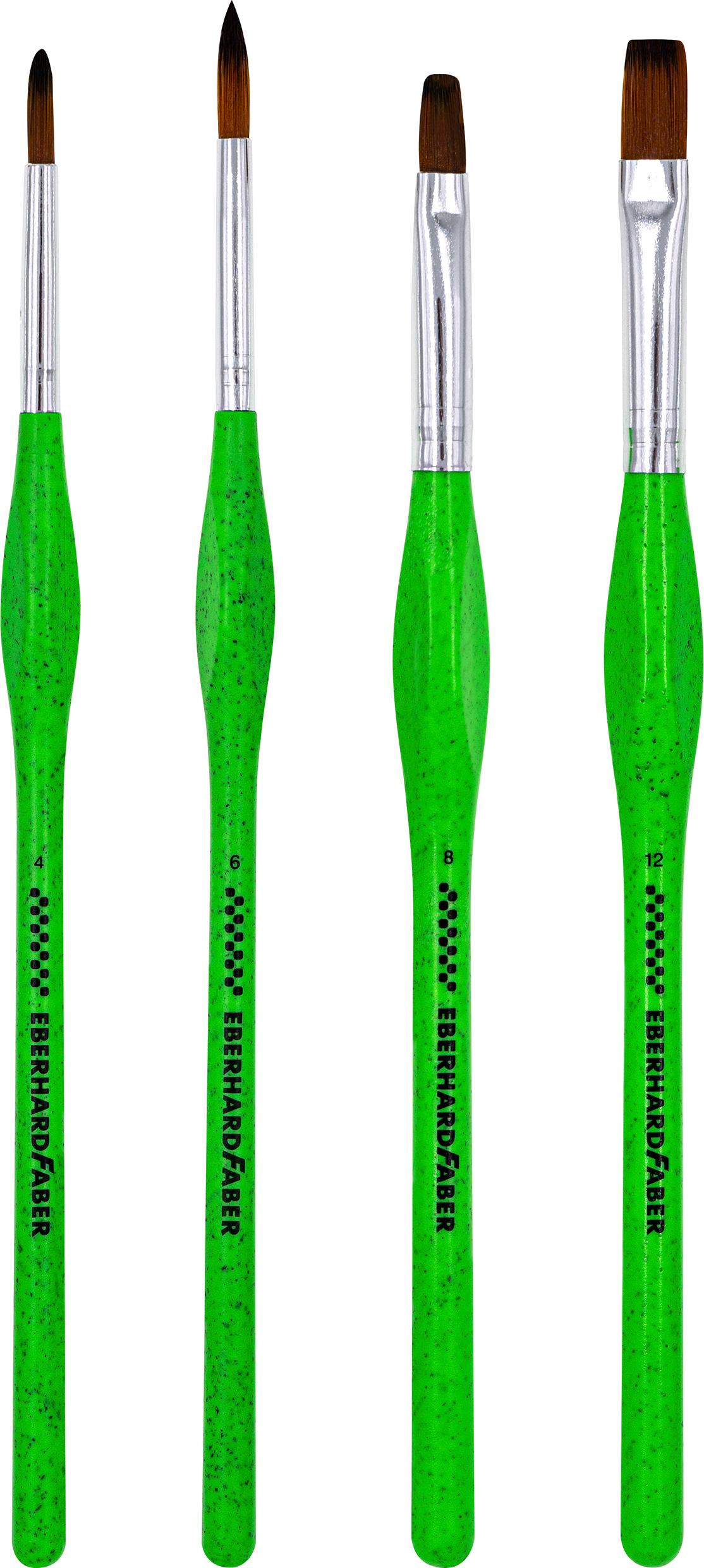 Produktbild EBERHARD FABER Green Winner Synthetik Pinselset rund und flach 7 von 7
