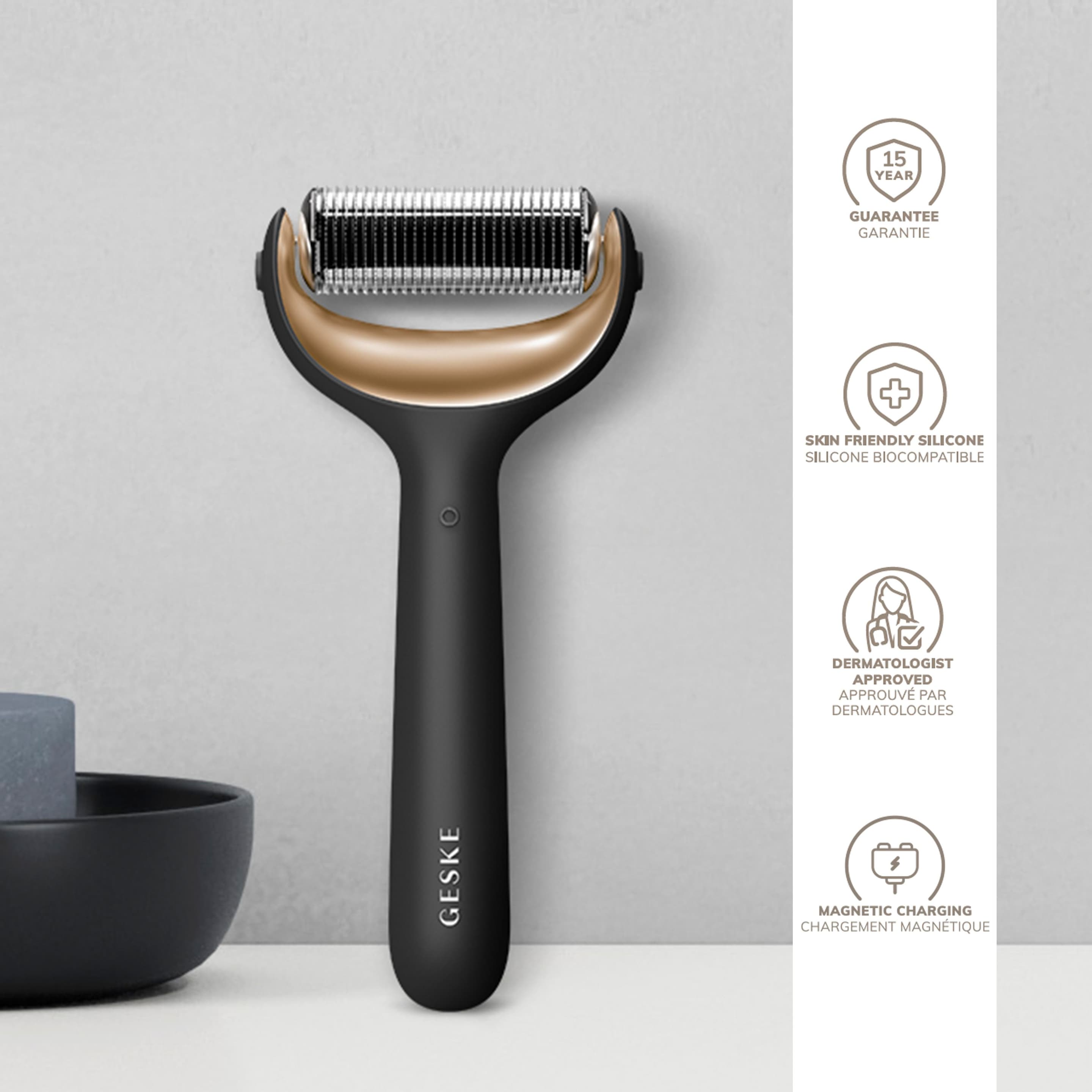 Produktbild GESKE Microneedle Face & Body Roller 8 IN 1 gray 2 von 9