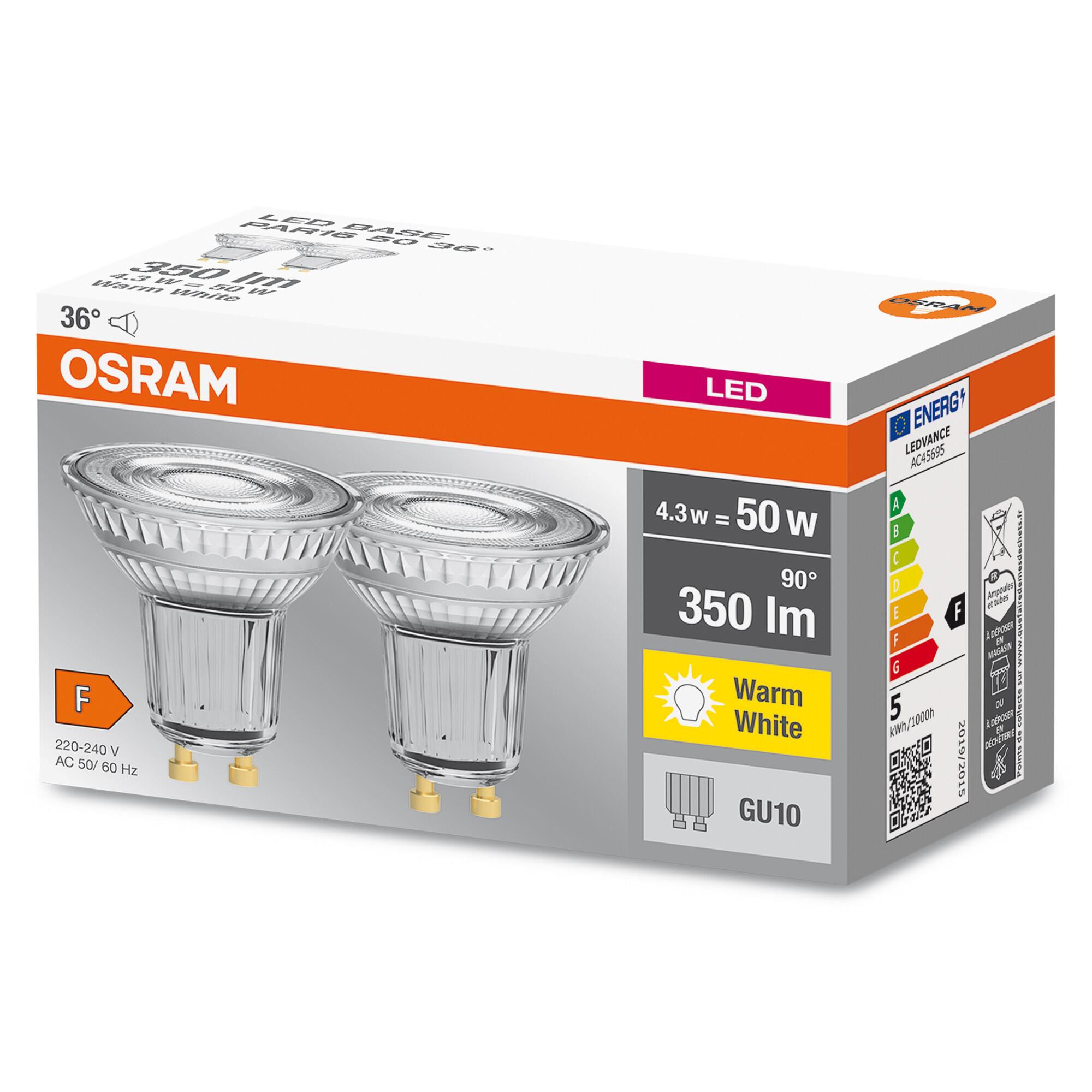 Produktbild OSRAM LED BASE PAR16 50 36 ° 4.3 Watt/2700 K GU10 2 von 4
