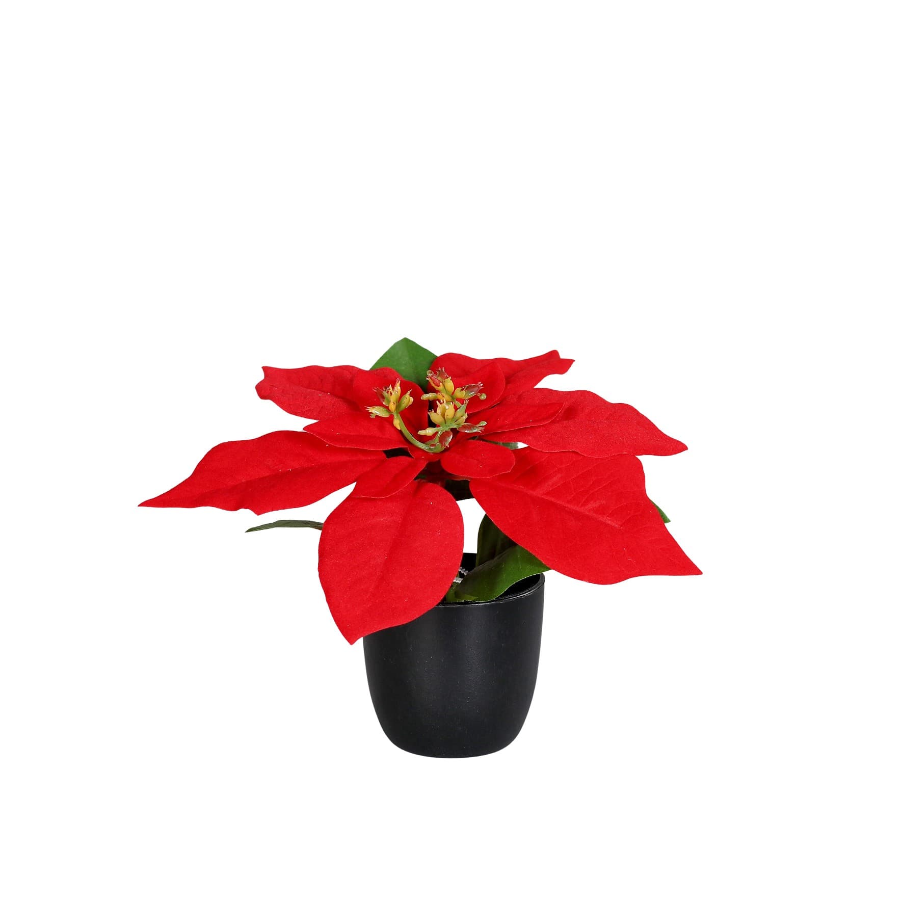 Kunstblume Poinsettia im Topf