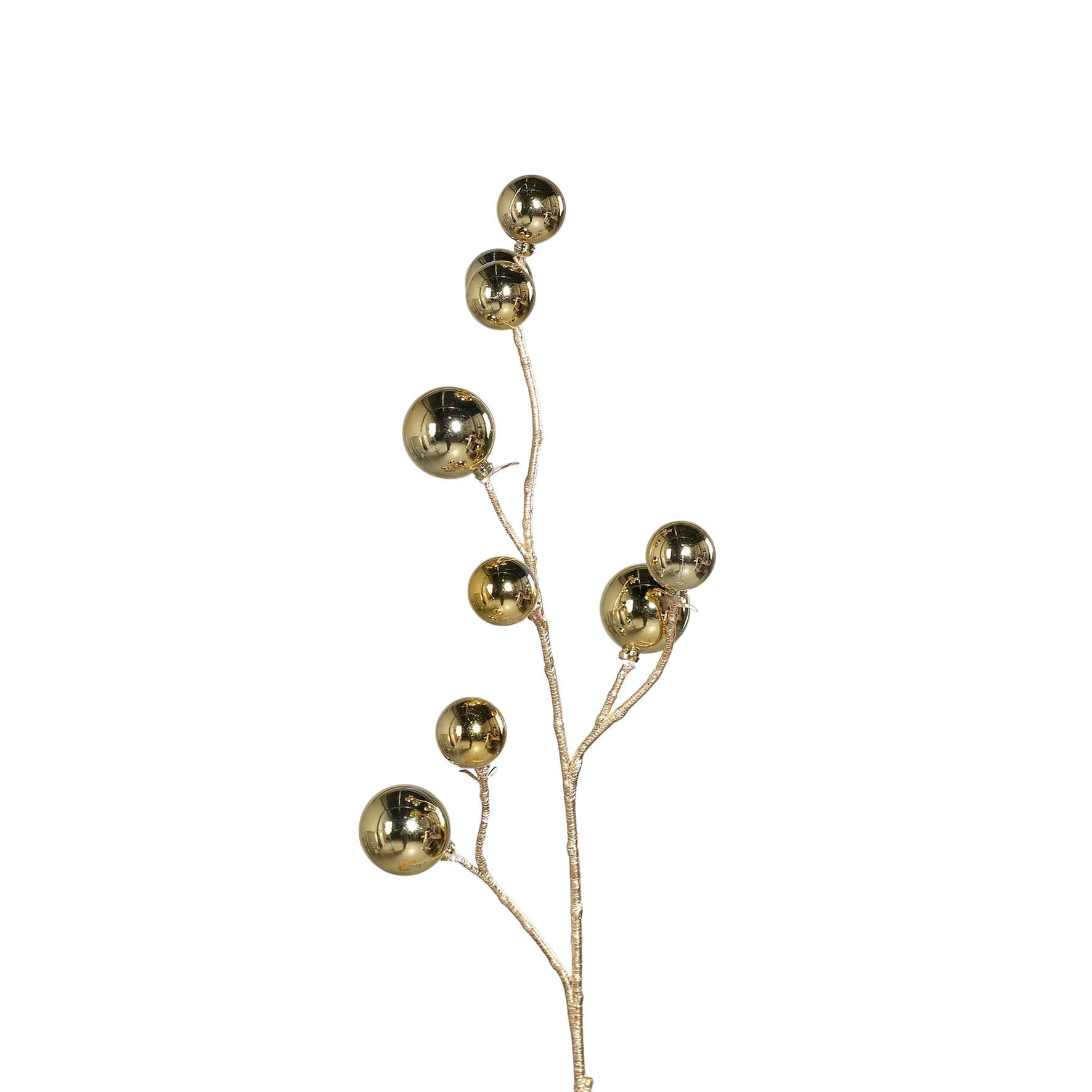 Kunstblume Weihnachtskugelzweig