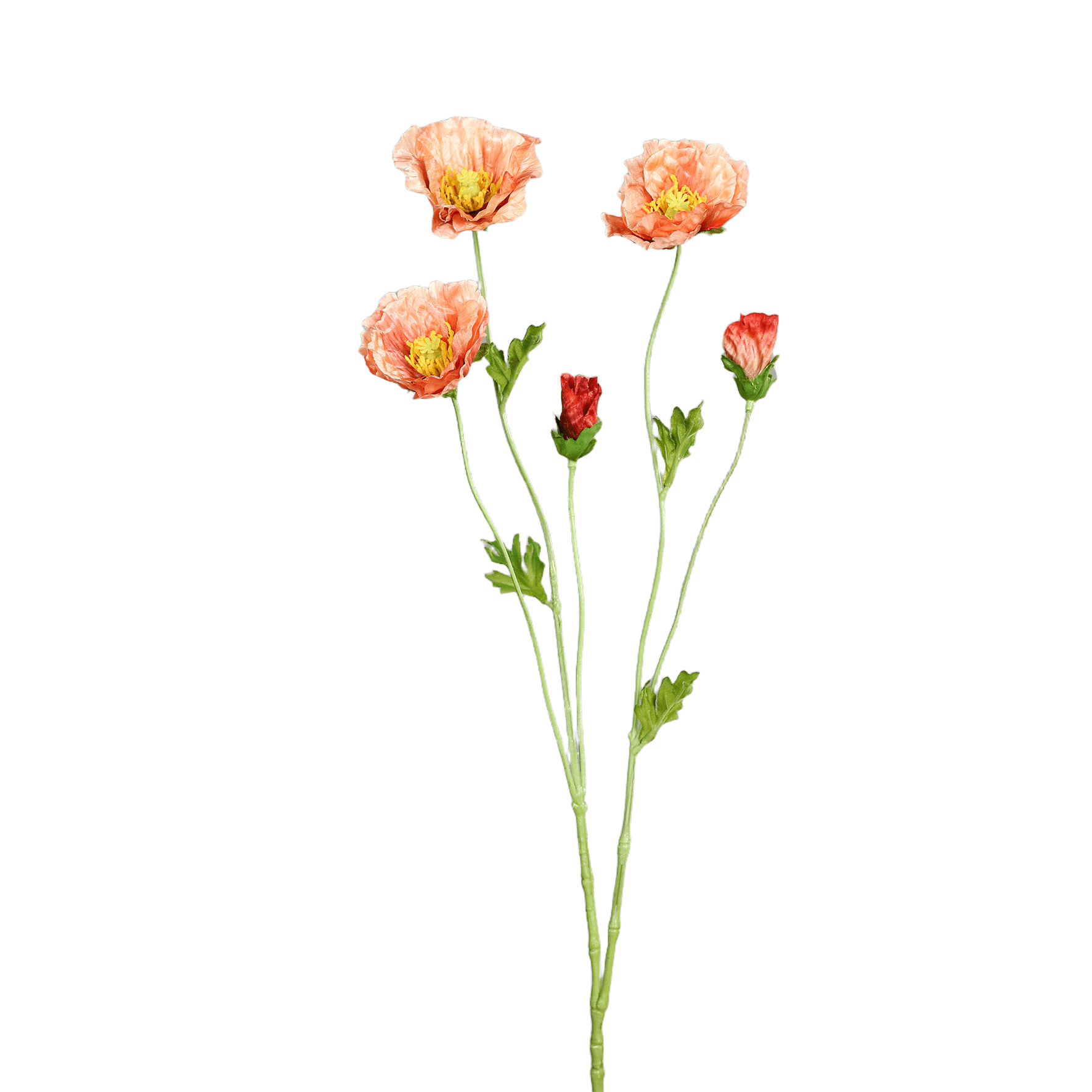 Kunstblume Mohnzweig