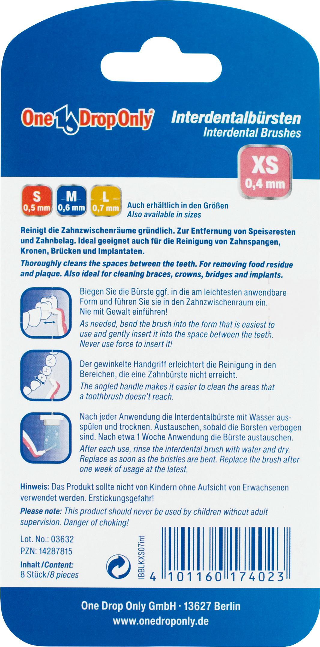 Produktbild One Drop Only Interdentalbürsten XS 2 von 2