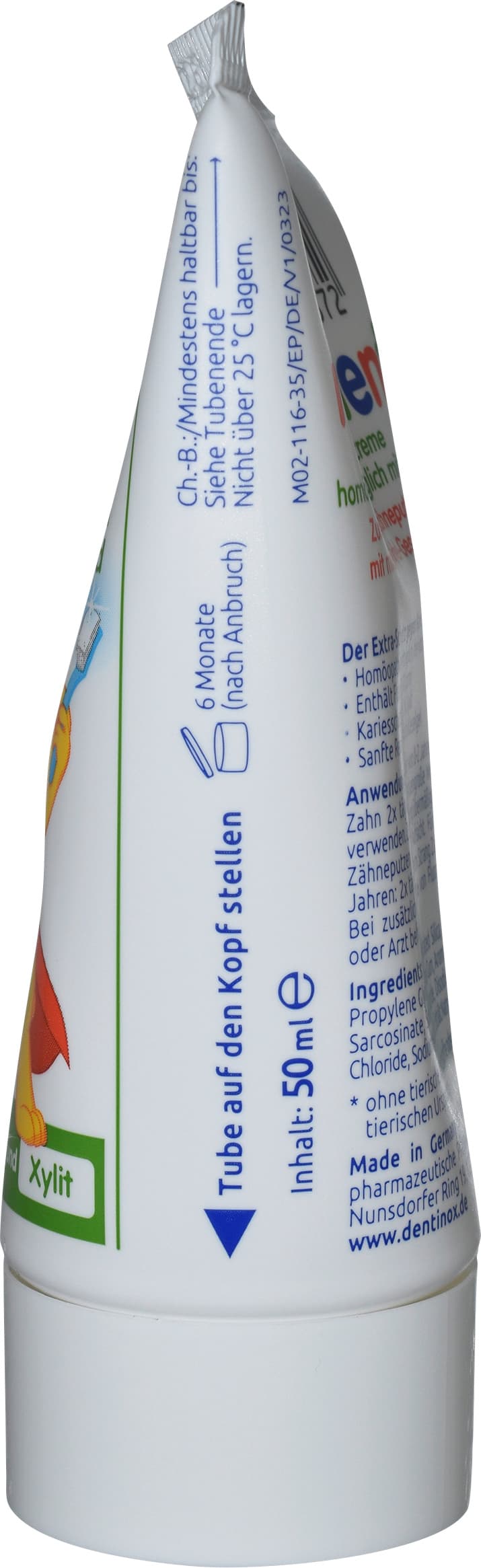 Produktbild Nenedent Kindzahncreme homöopathieverträglich mit Fluorid 3 von 3