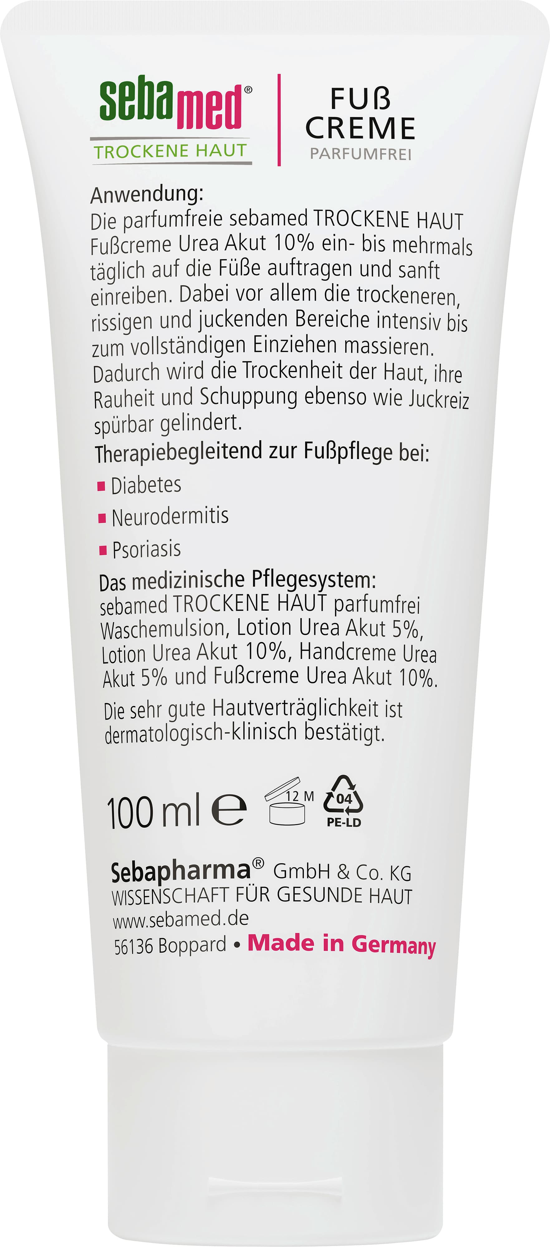 Produktbild sebamed Trockene Haut parfumfrei Fußcreme Urea 10% 5 von 5