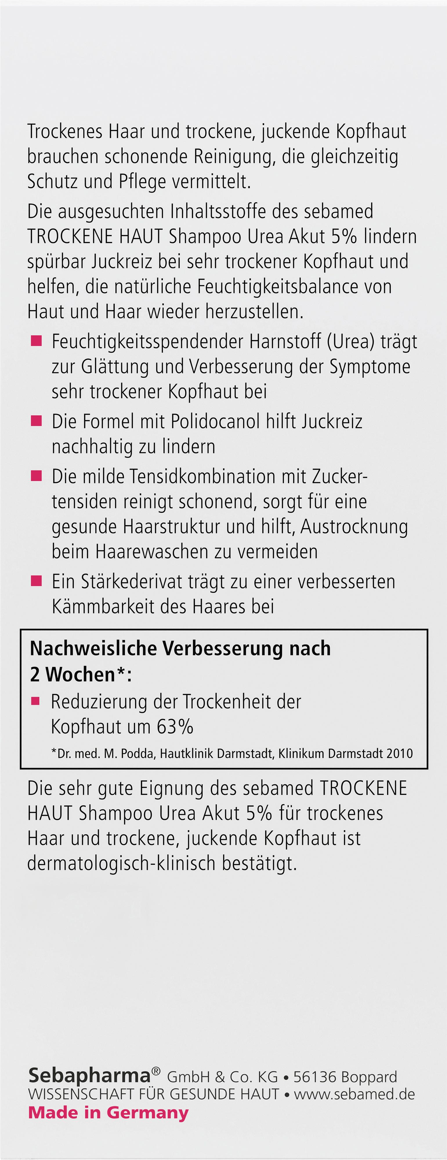 Produktbild Sebamed Trockene Haut Urea 5% Shampoo 2 von 7