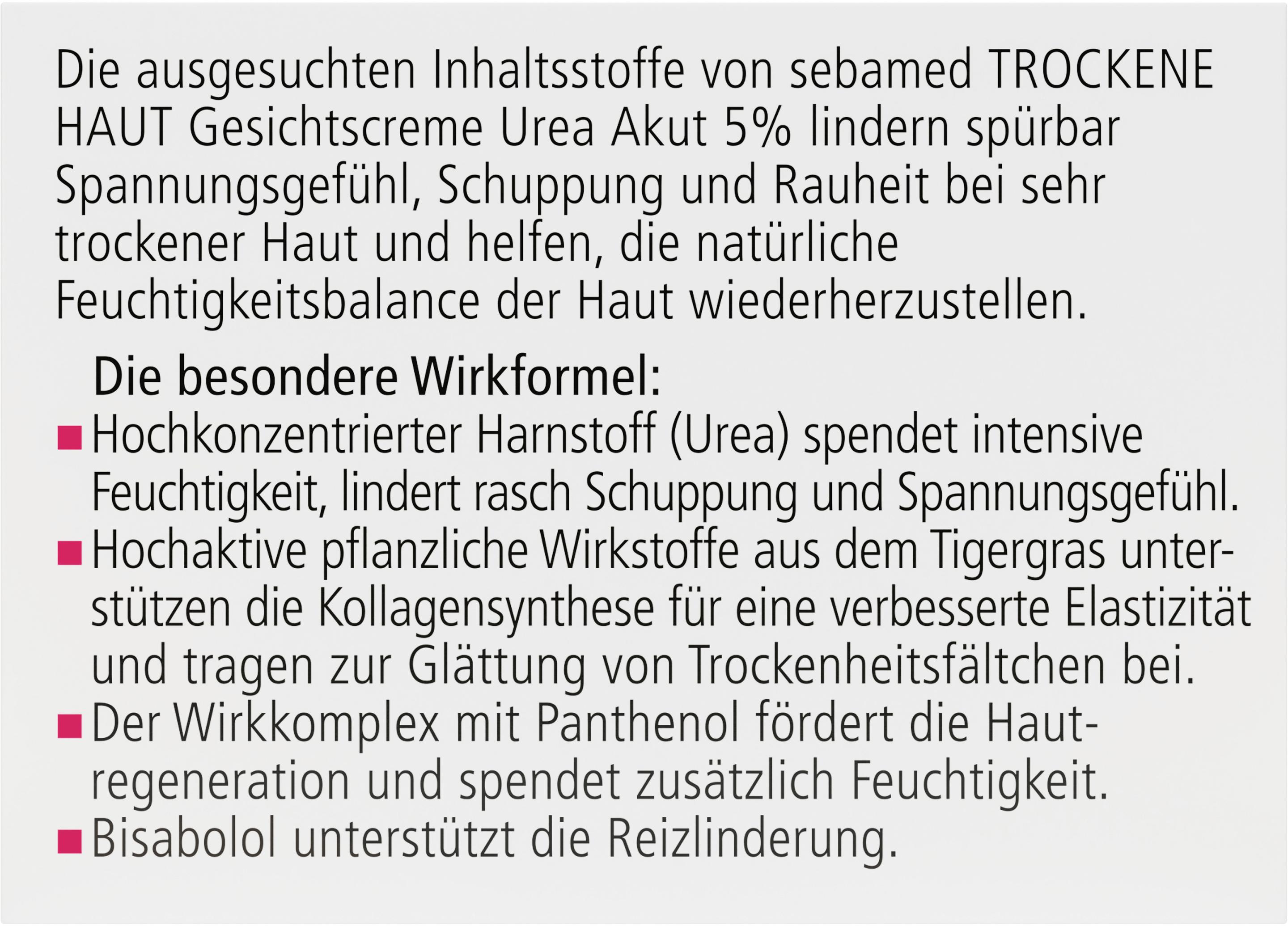 Produktbild Sebamed Trockene Haut Urea 5% Gesichtscreme 2 von 5