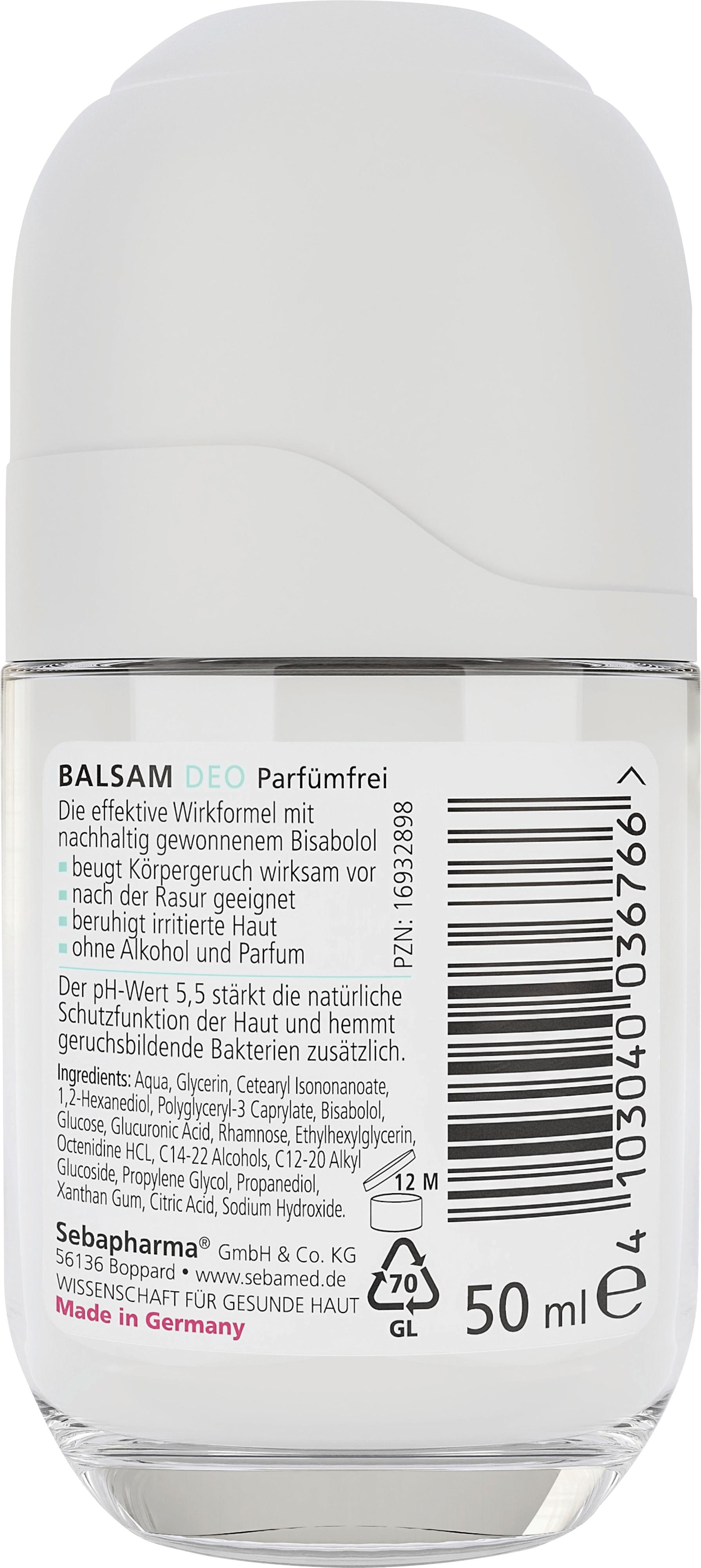 Produktbild Sebamed Deo Roll on 50ml Balsam parfümfrei 2 von 5