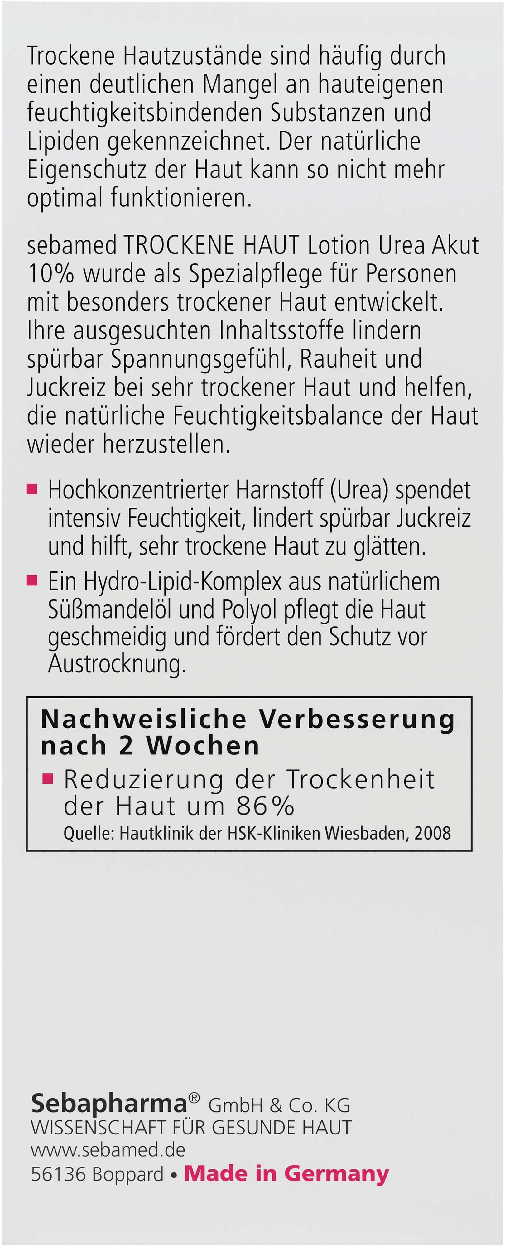 Produktbild Sebamed Trockene Haut Urea Aktu Lotion 2 von 5