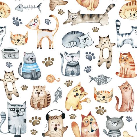 ti-flair Servietten Pet Cats 33x33cm