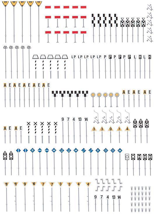Produktbild Faller 120298 - H0 - Streckenschilder-Set 2 von 2