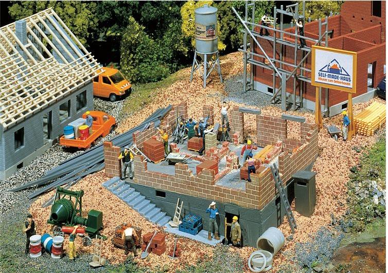 Faller 130307 - H0 Programm - Die Stadt, das Dorf - Haus im Bau