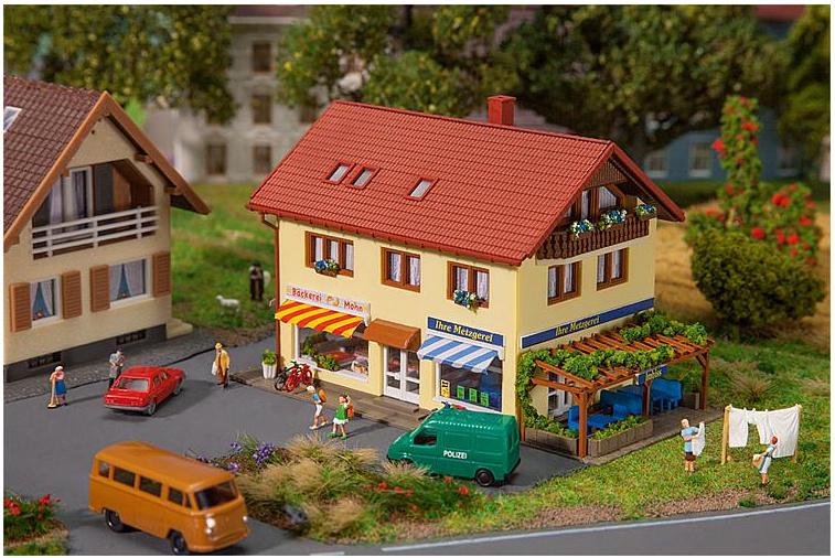 Faller 232336 - N - Metzgerei/Bäckerei