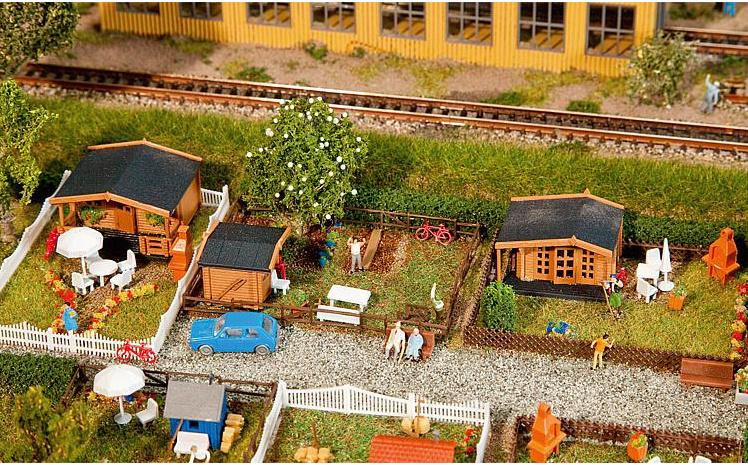 Faller 272550 - N - Die Stadt, das Dorf - Zubehör, Ausschmückung - Schrebergartenset 1