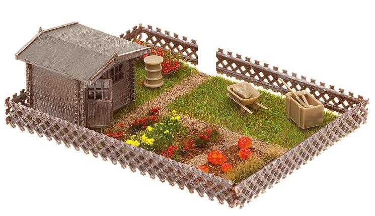 Produktbild Faller 180492 - H0 -Schrebergarten mit kleinem Gartenhäuschen 2 von 3