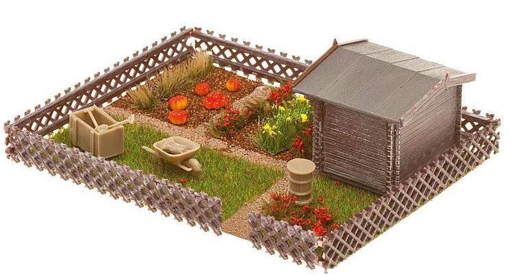 Produktbild Faller 180492 - H0 -Schrebergarten mit kleinem Gartenhäuschen 3 von 3