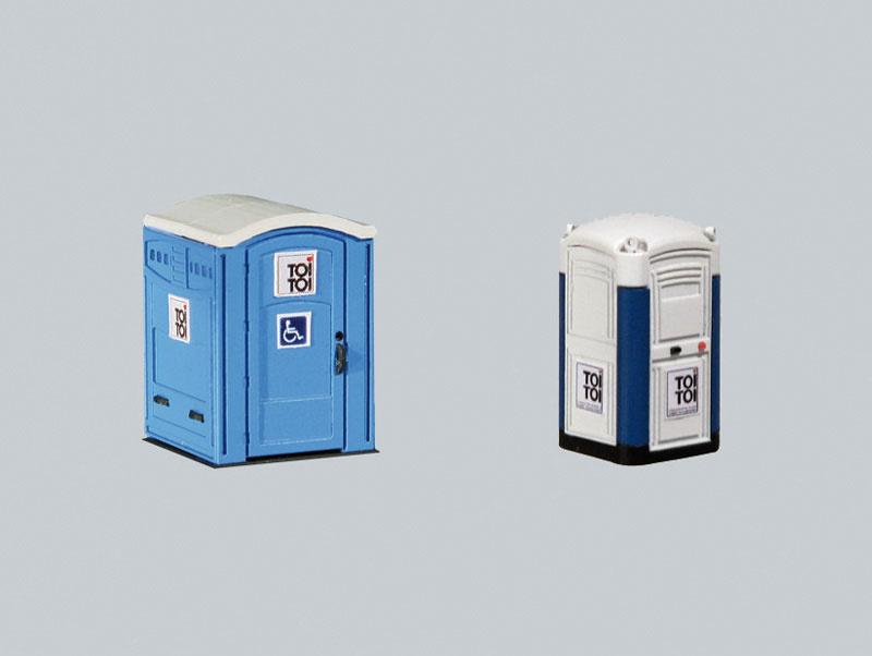 Faller 180543 - H0 - Mobile Toilettenkabinen TOI TOI