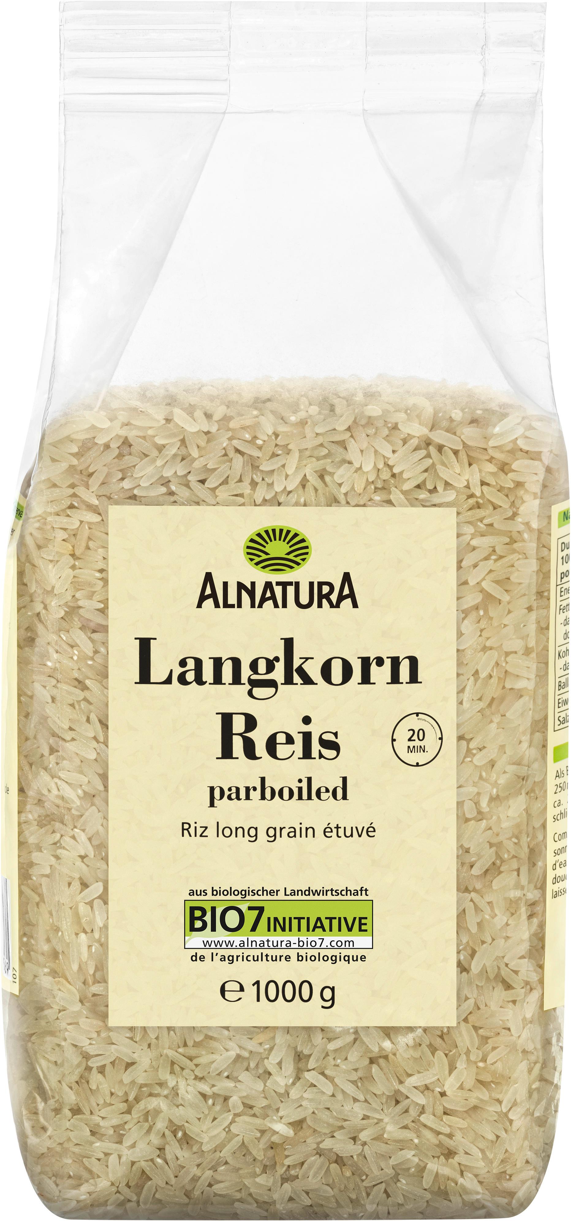 Alnatura Bio Langkorn Reis parboiled