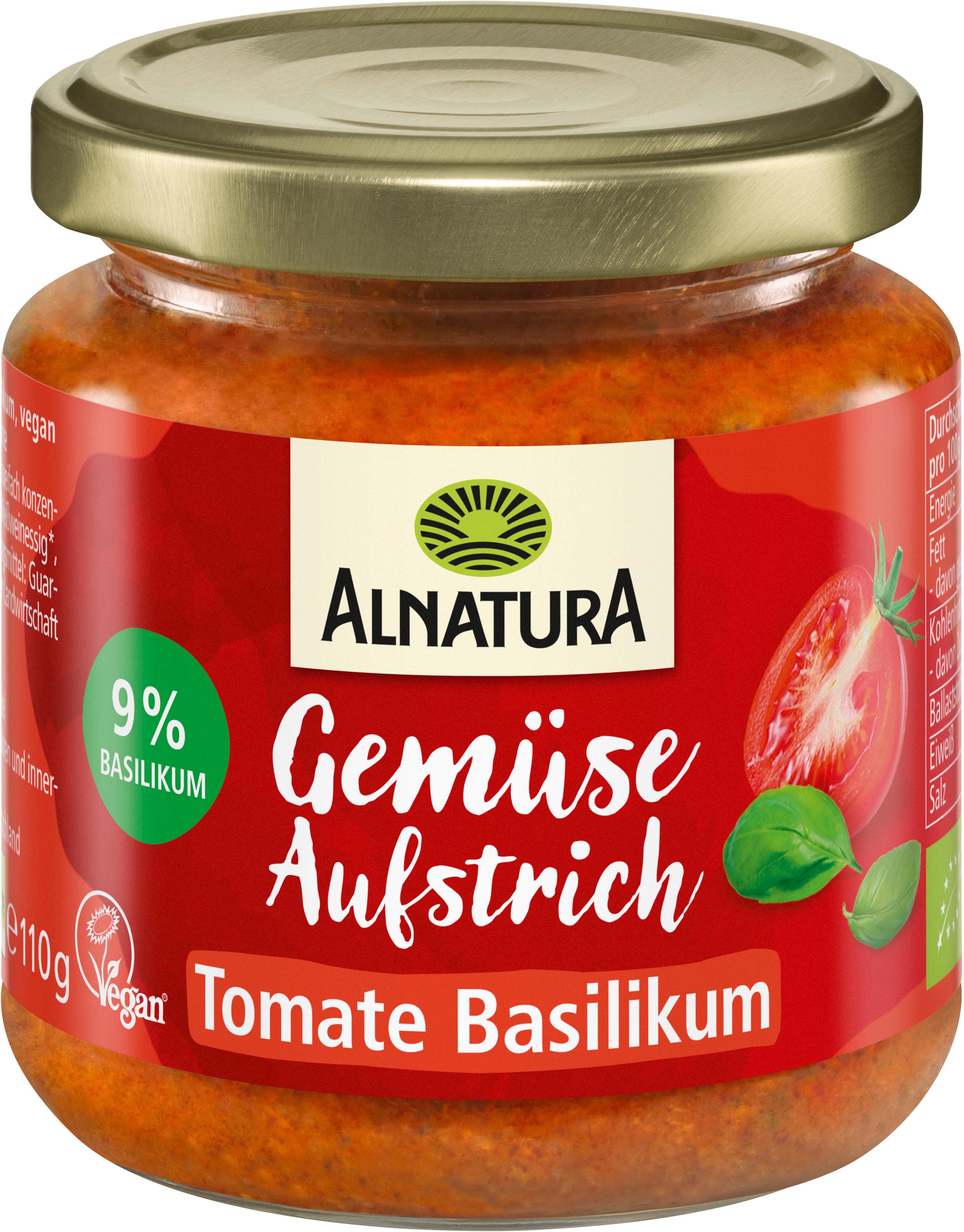 Alnatura Bio Brotaufstrich Tomate-Basilikum
