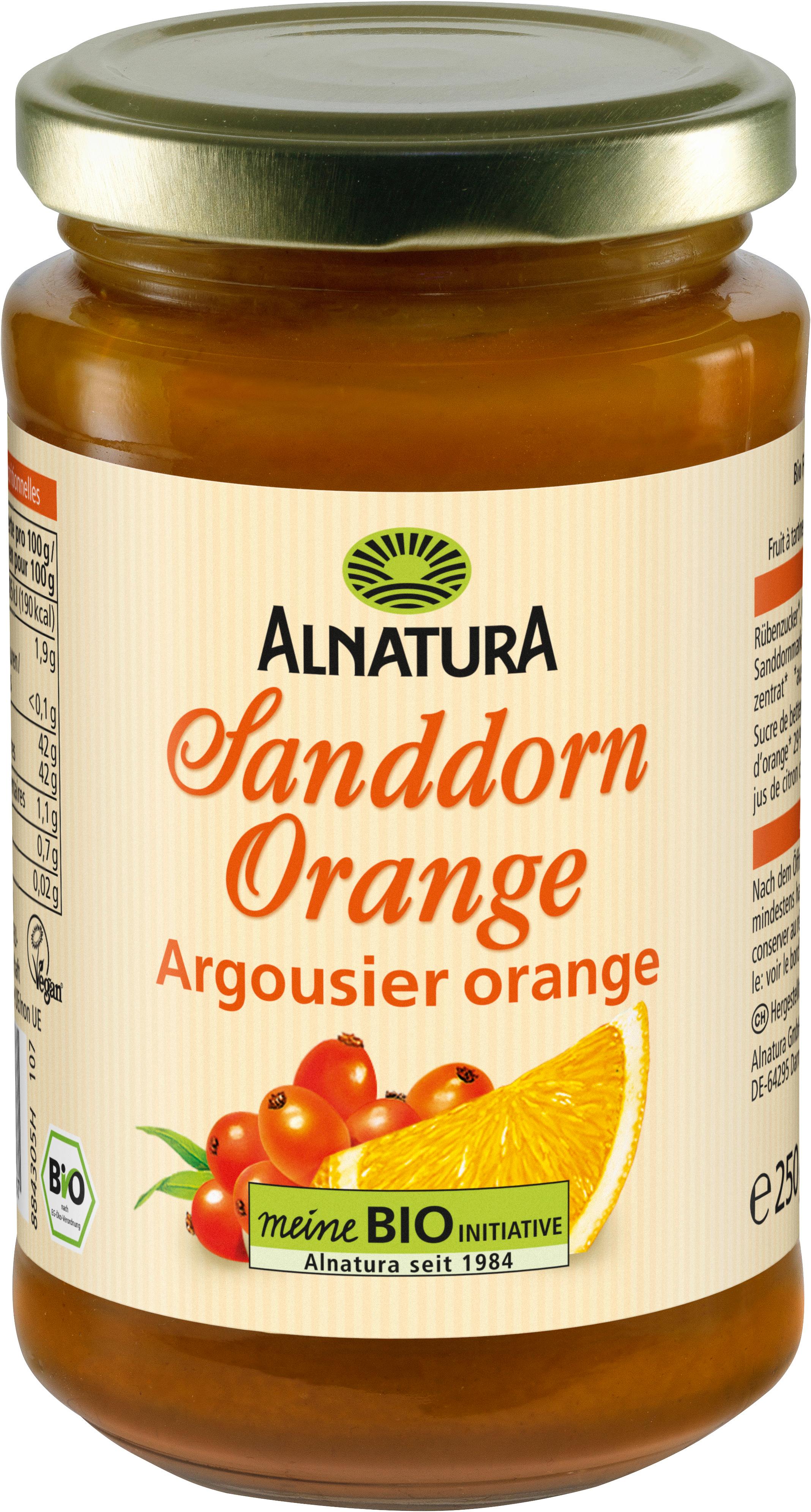 Alnatura Bio Fruchtaufstrich Sanddorn