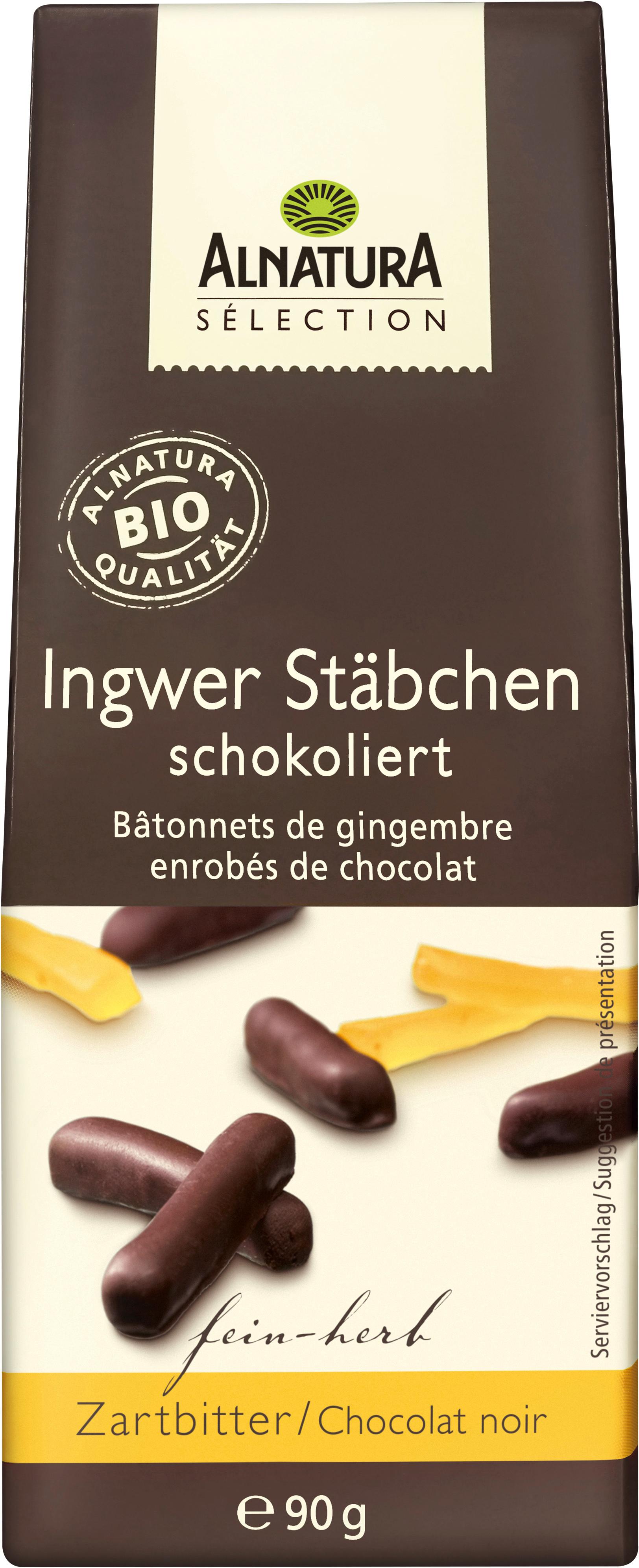 Alnatura Bio Sélection Ingwerstäbchen, schokoliert Sélection