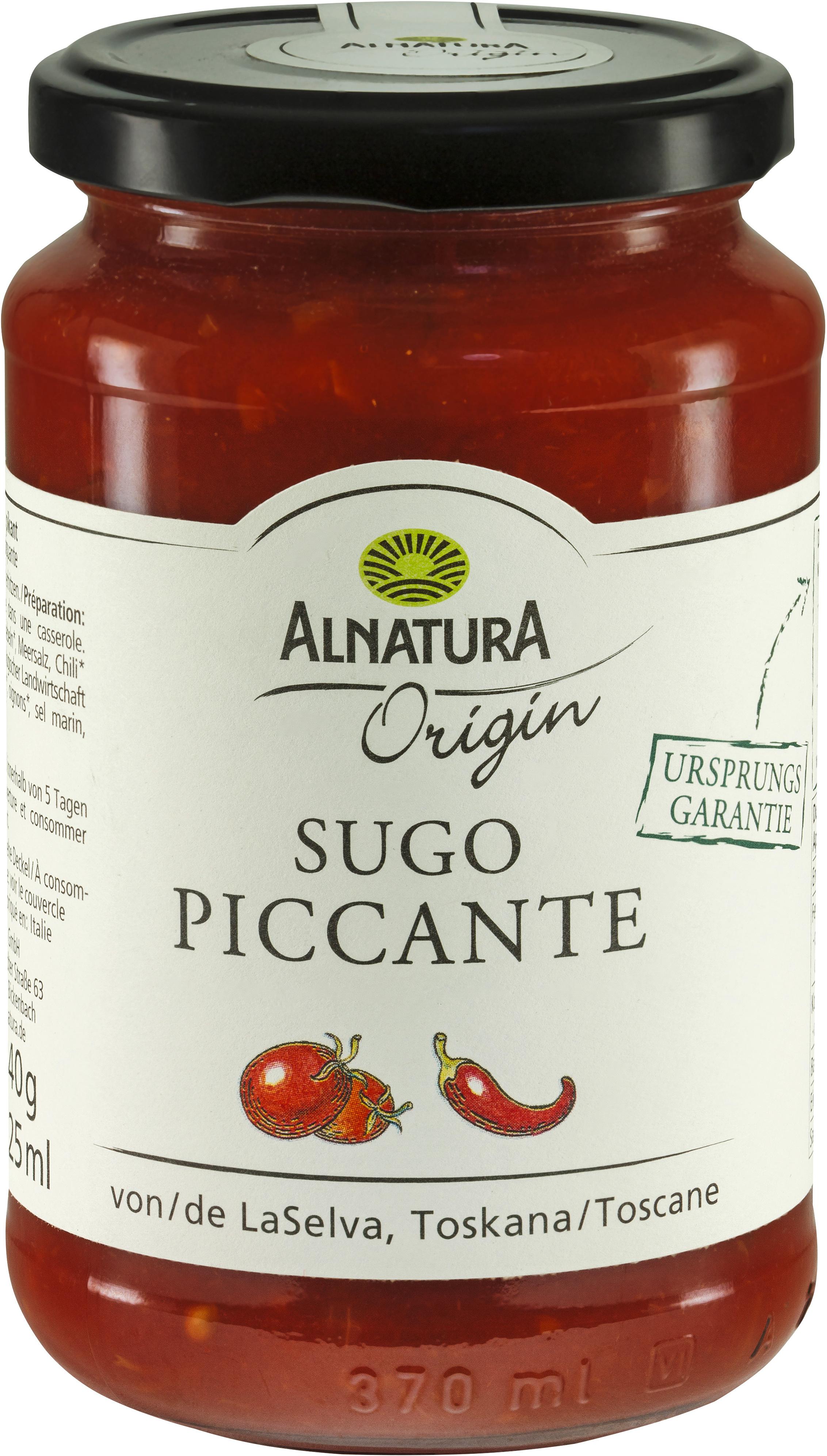 Alnatura Bio Origin Sugo Piccante Origin