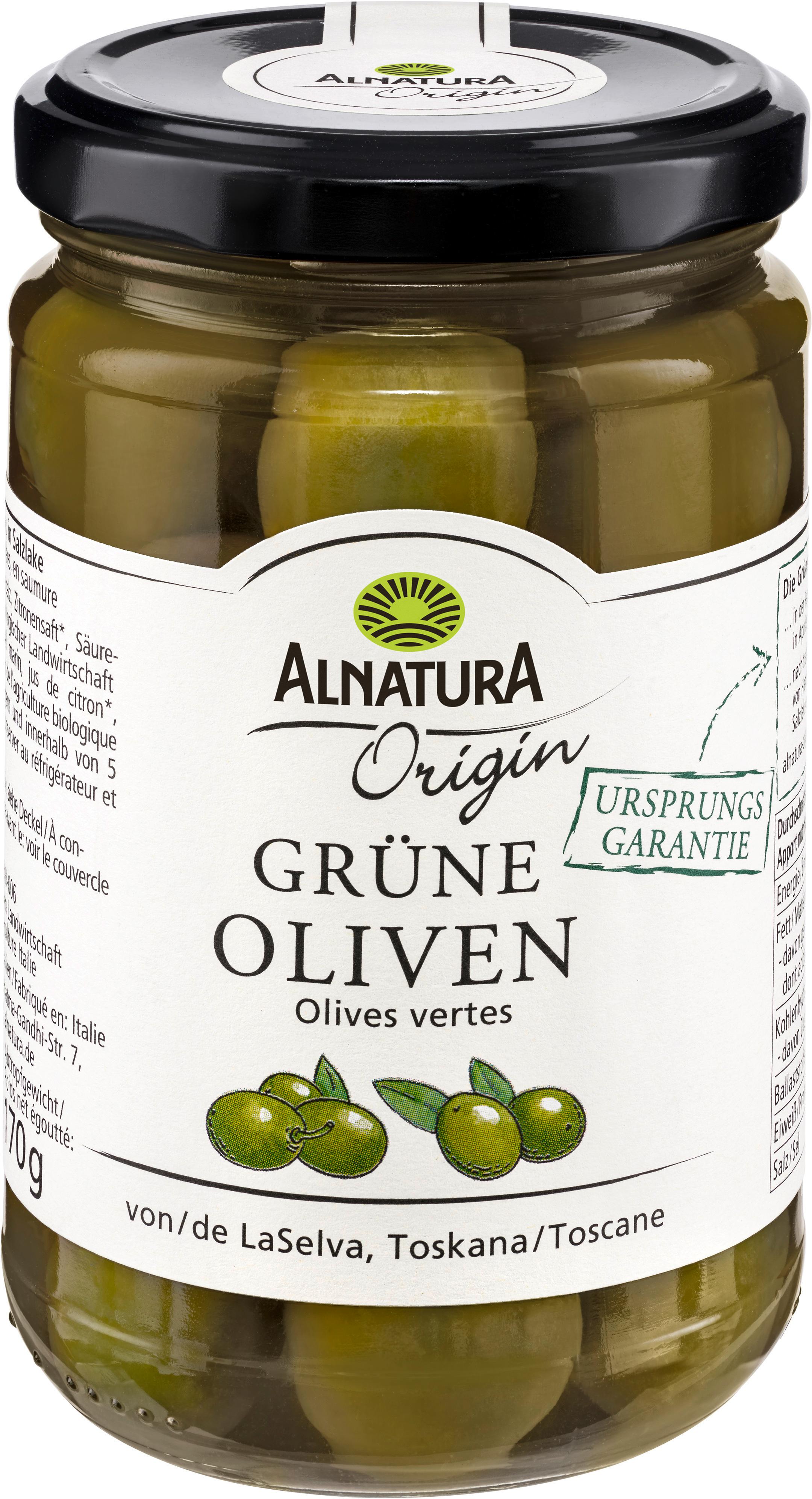 Alnatura Bio Oliven, grün Origin
