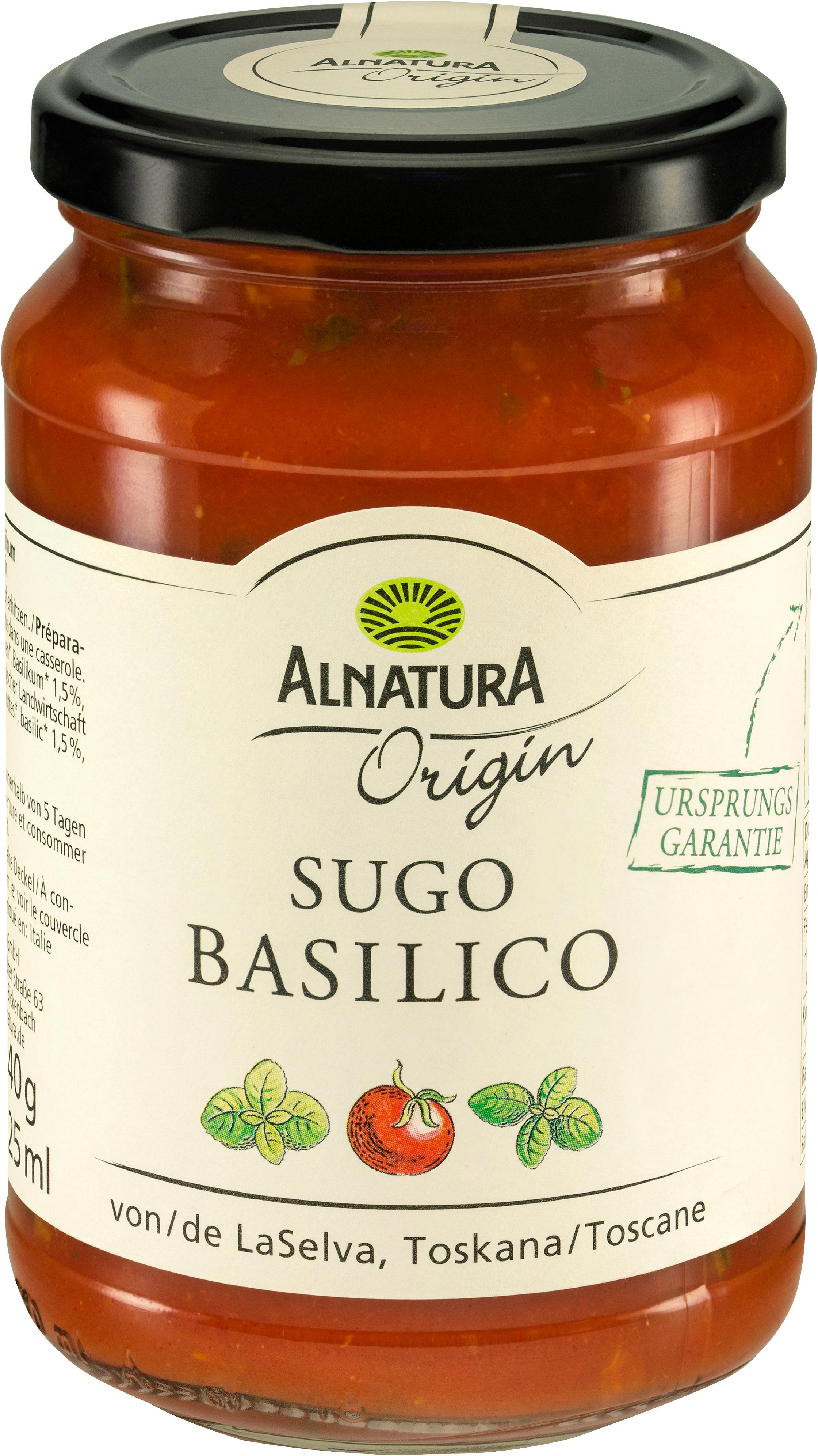 Alnatura Bio Origin Sugo Basilico