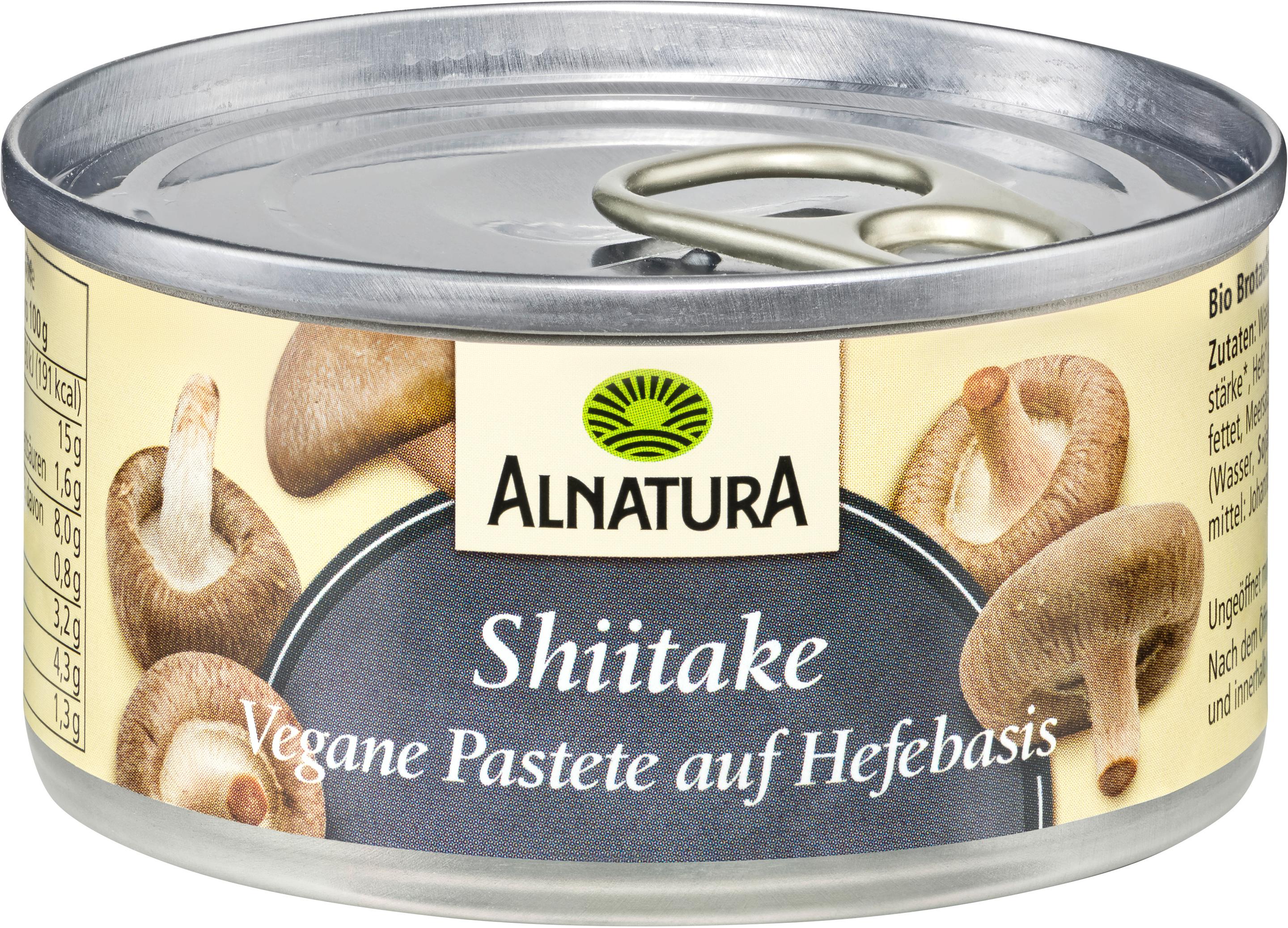 Alnatura Bio Vegane Pastete auf Hefe-Basis Shiitake