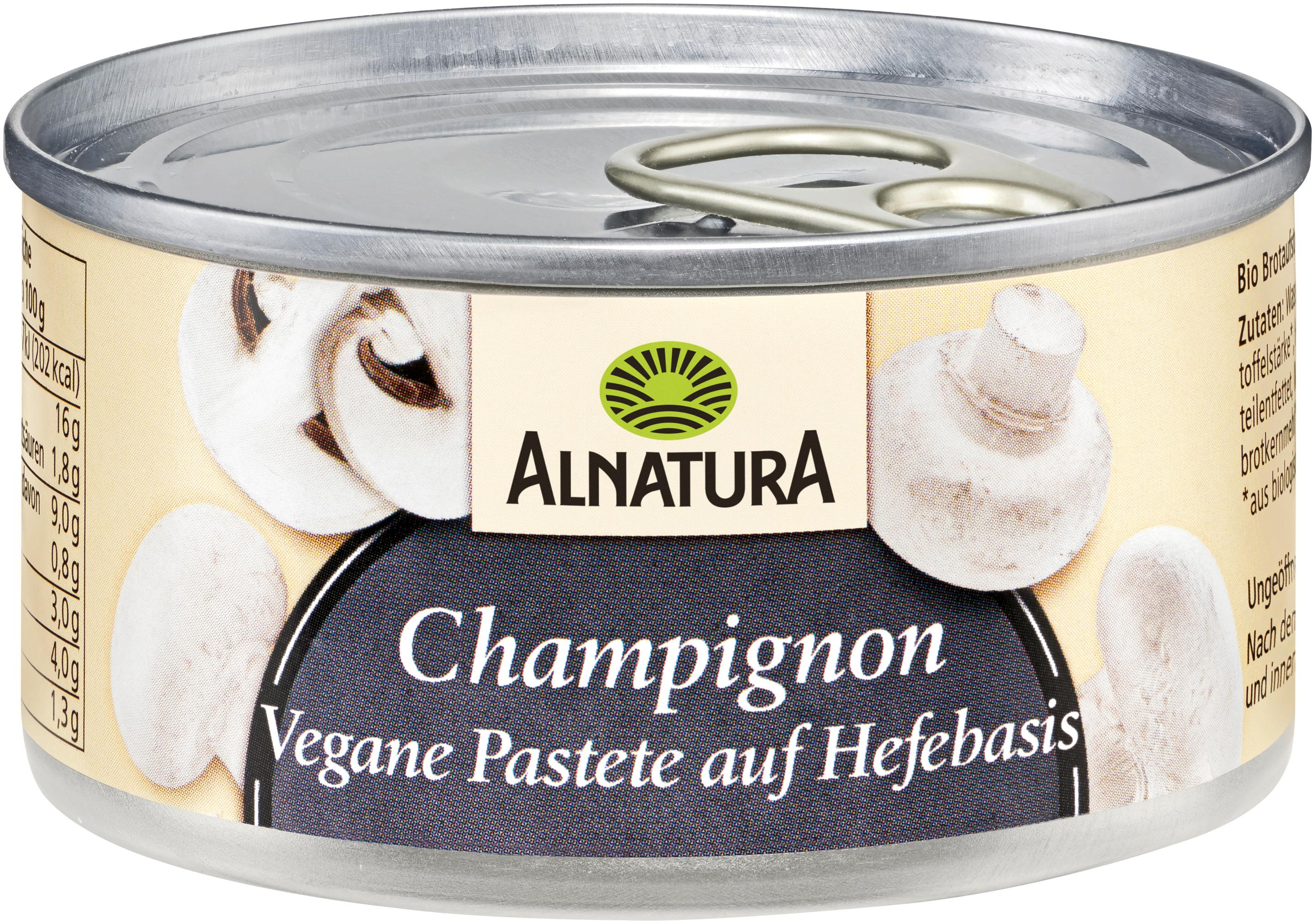 Alnatura Bio Vegane Pastete auf Hefe-Basis Champignon