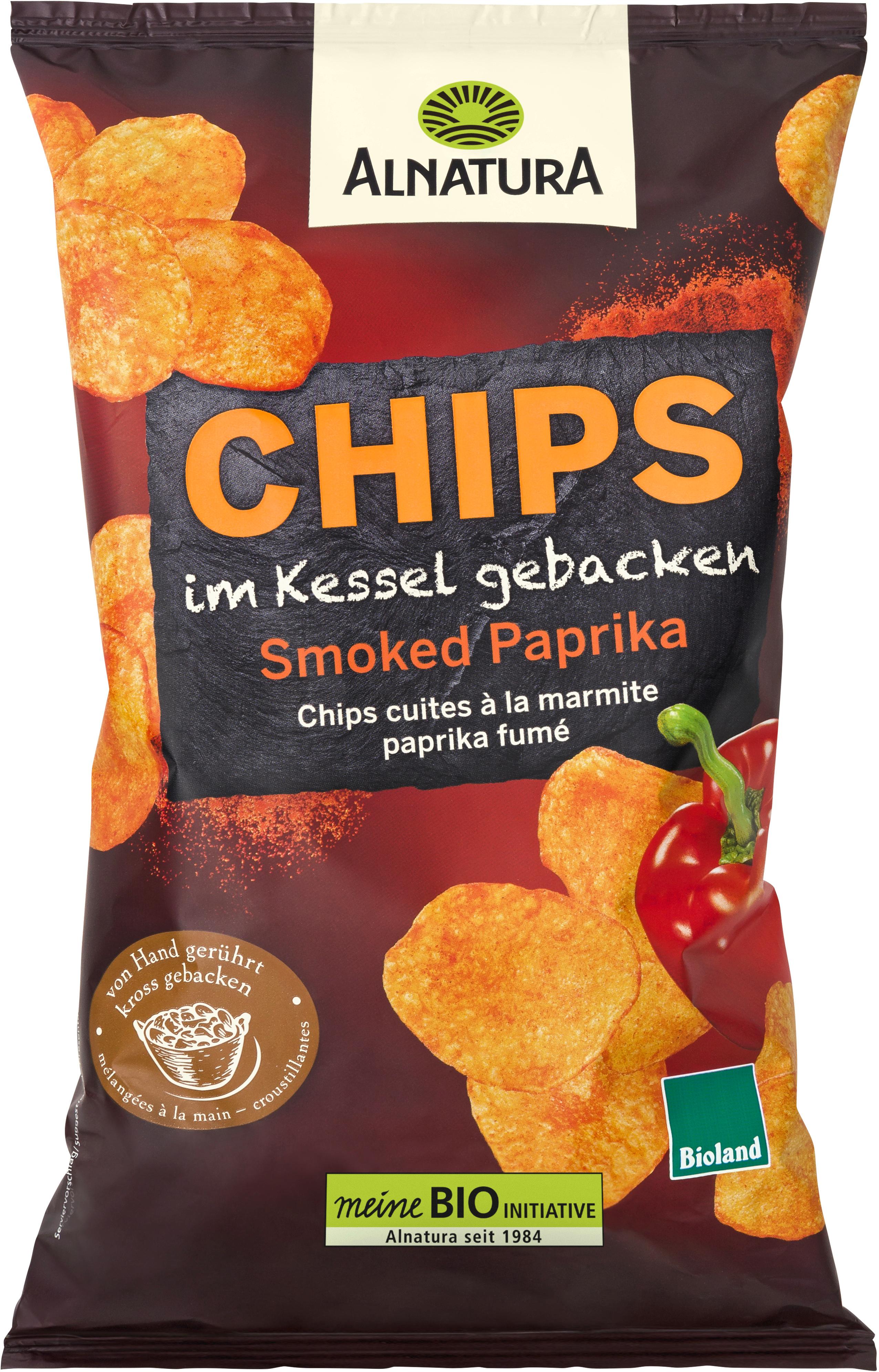 Alnatura Bioland-Chips im Kessel gebacken Smoked Paprika