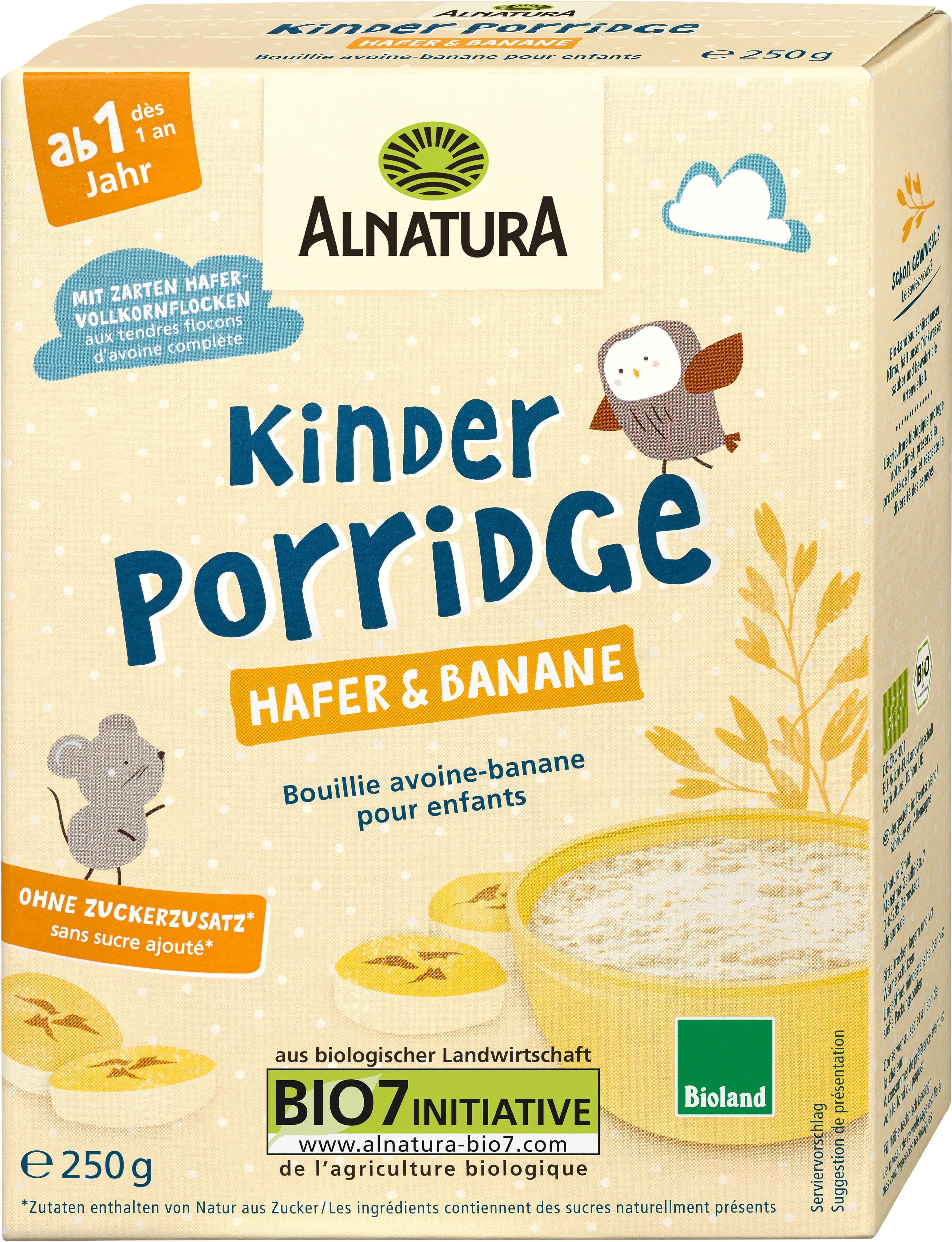 Alnatura Bioland-Kinder Porridge Hafer-Banane (Baby)