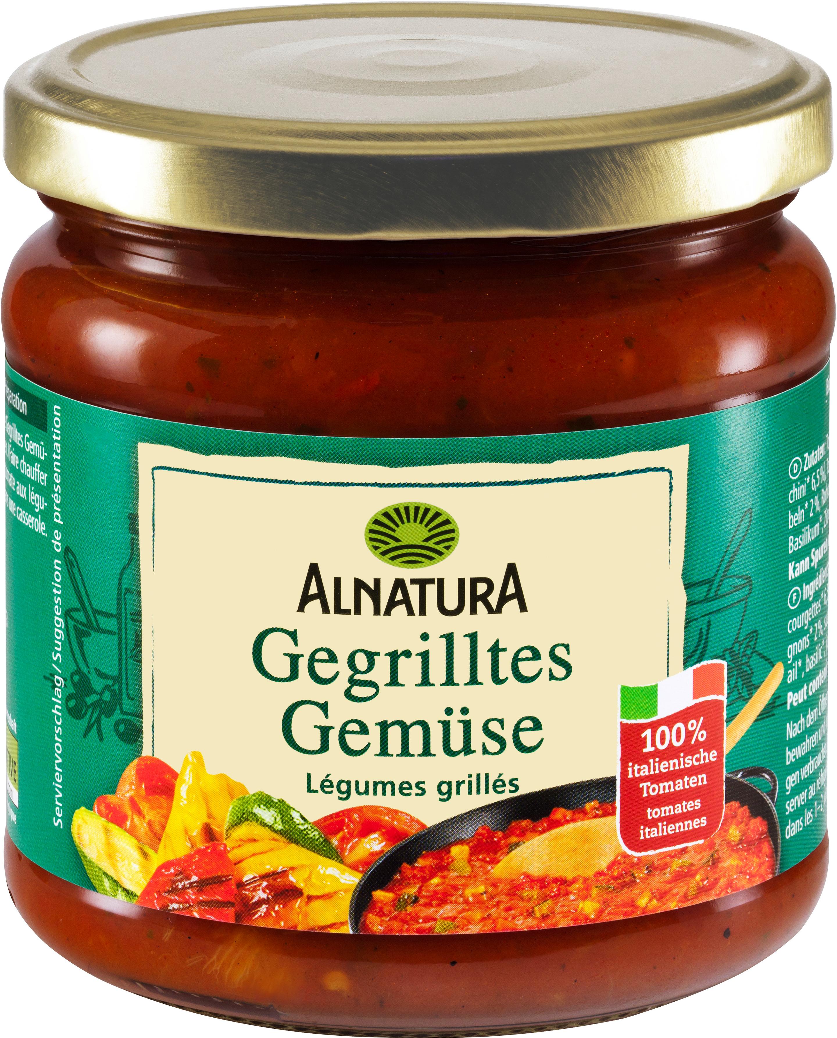 Alnatura Bio Tomatensauce Gegrilltes Gemüse