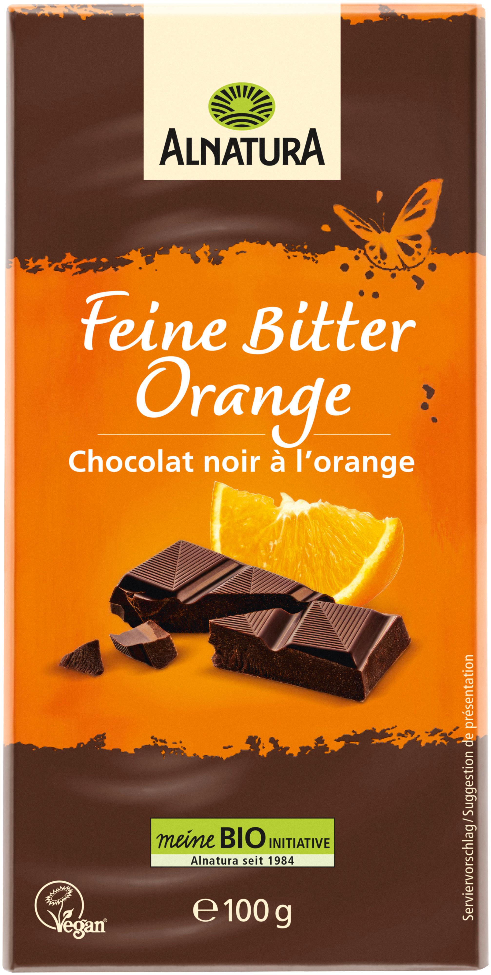 Alnatura Bio Feine Bitterschokolade Orange