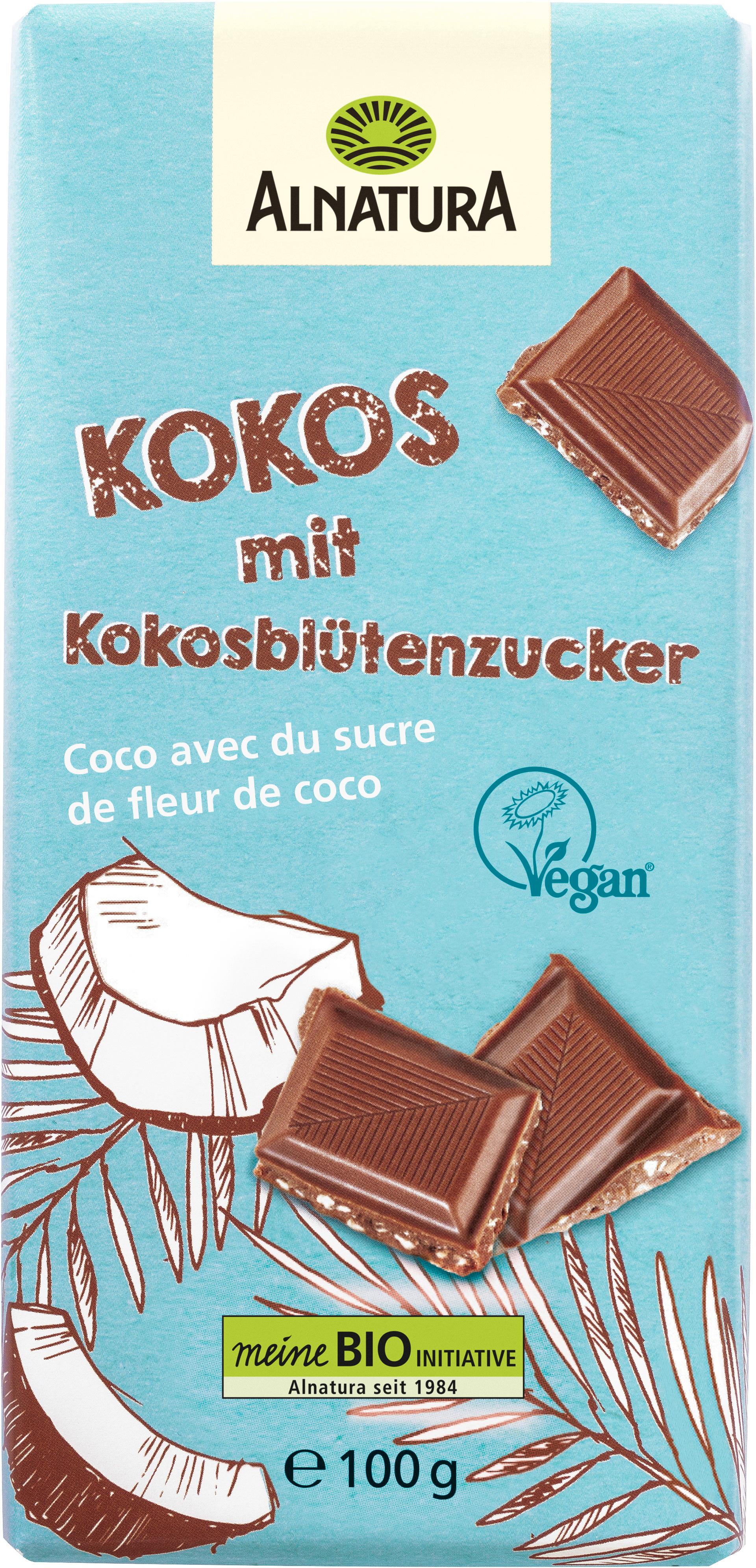 Alnatura Bio Kokos-Schokolade mit Kokosblütenzucker