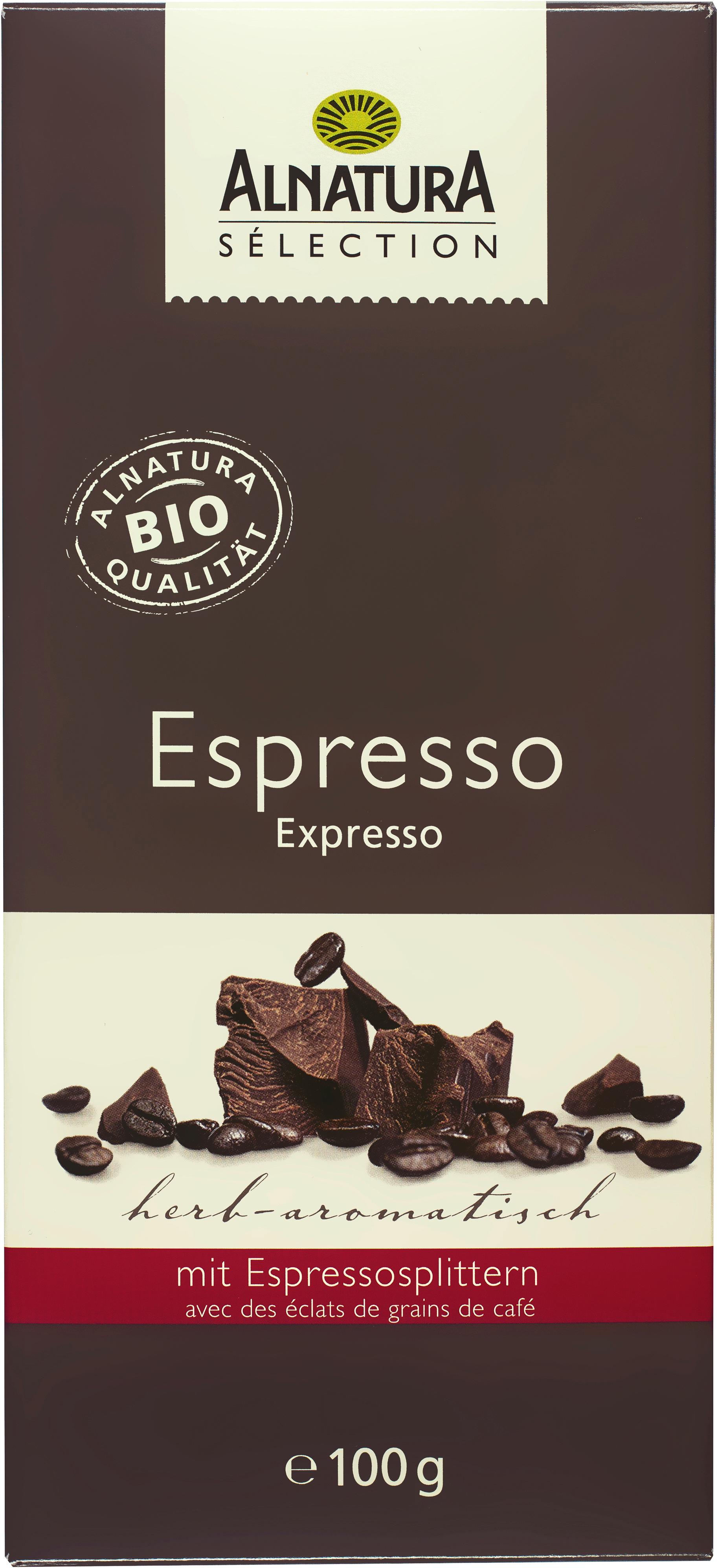 Alnatura Bio Sélection Espressoschokolade Sélection