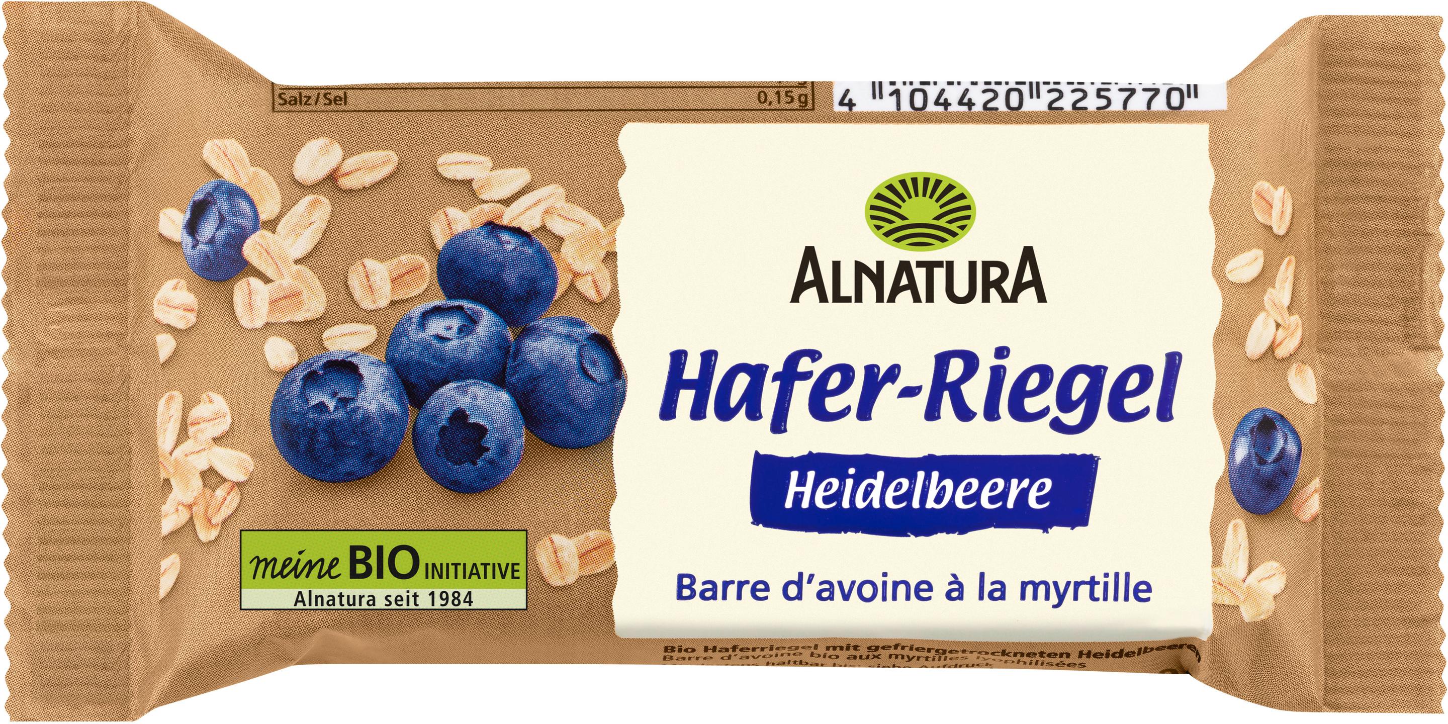 Alnatura Bio Hafer Riegel Heidelbeere