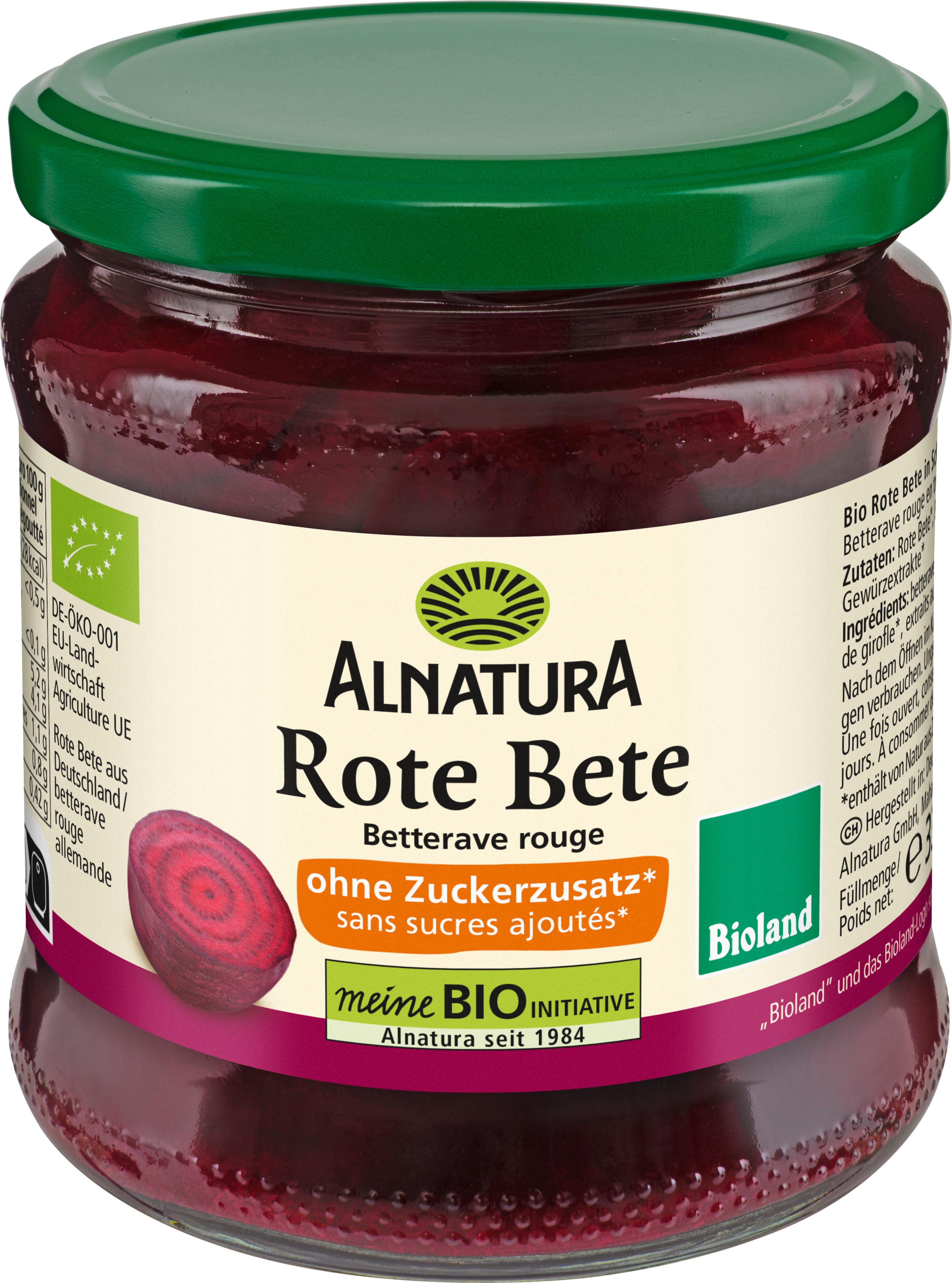 Alnatura Bioland-Rote Bete ungesüßt