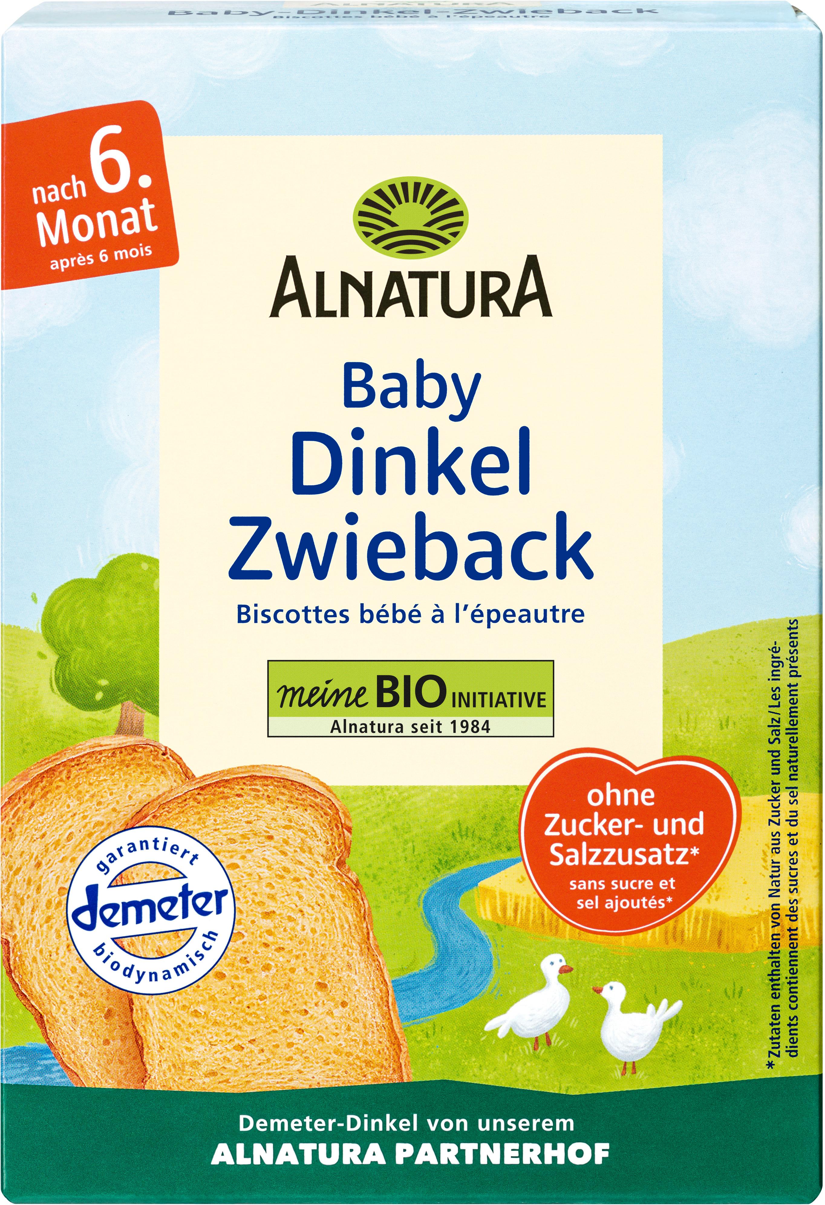 Alnatura Bio Baby Dinkel Zwieback 200G (Nach 6. Monat)