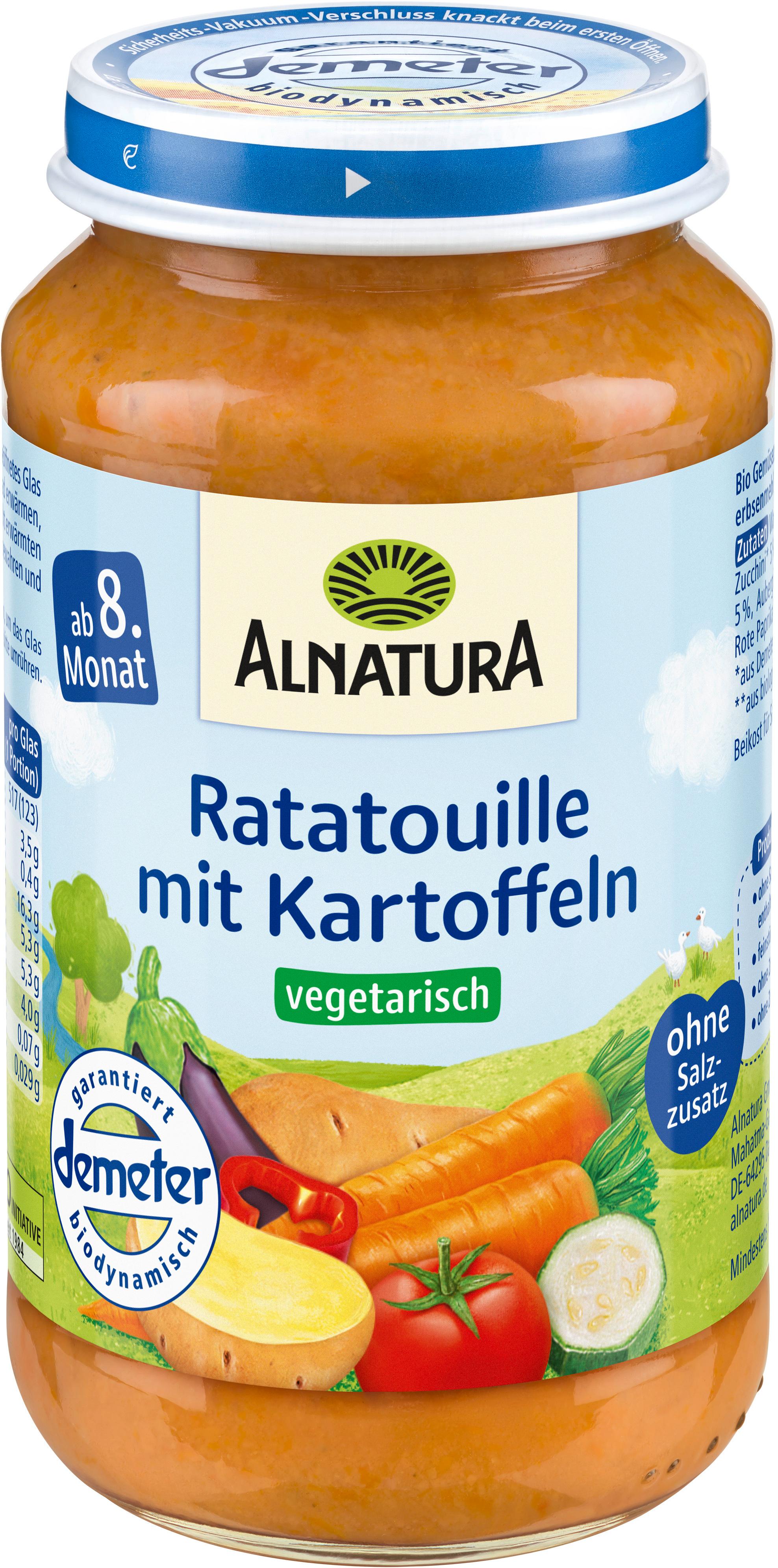 Alnatura Bio Ratatouille mit Kartoffeln Brei