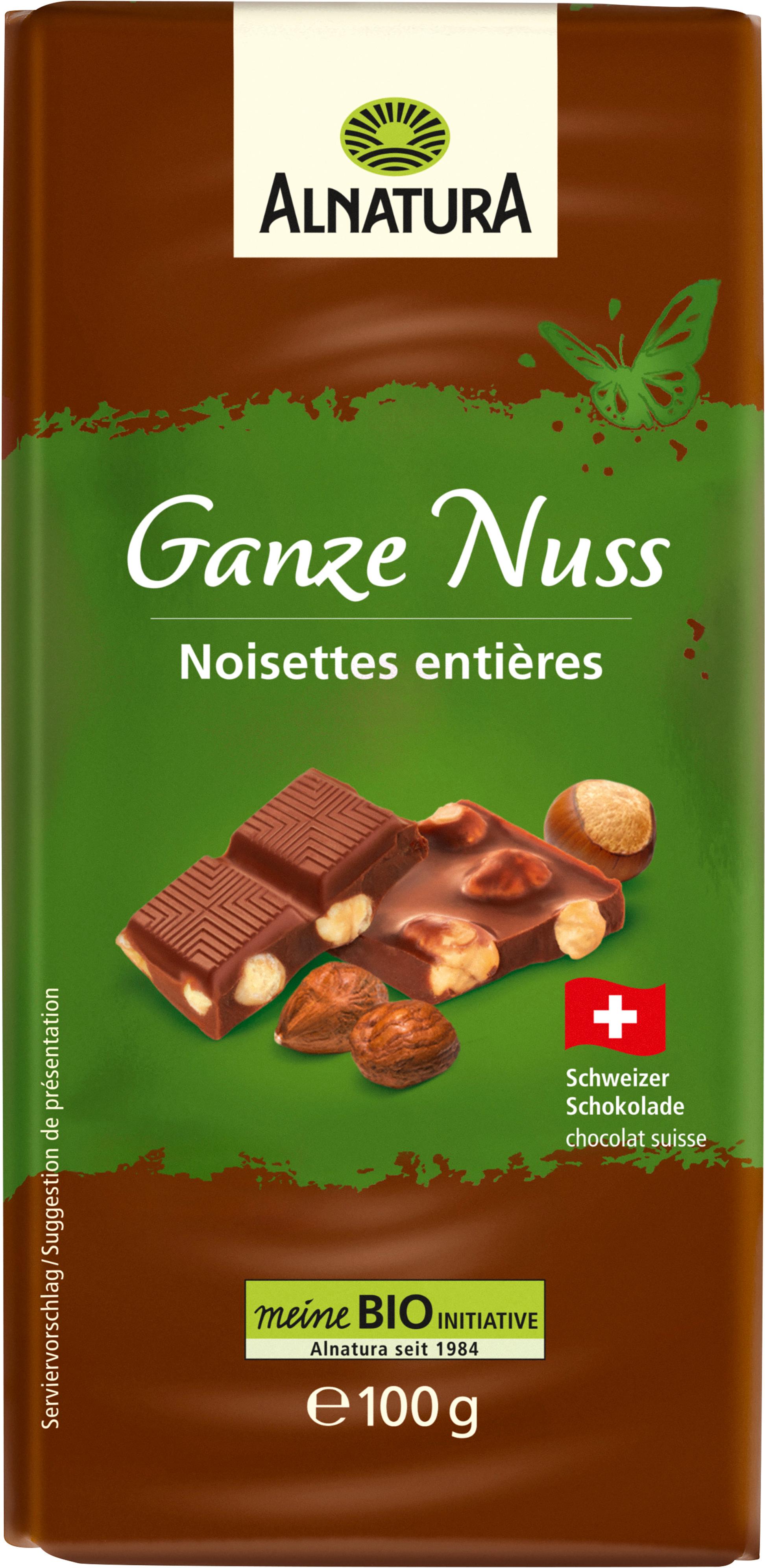 Alnatura Bio Ganze Nuss Schokolade