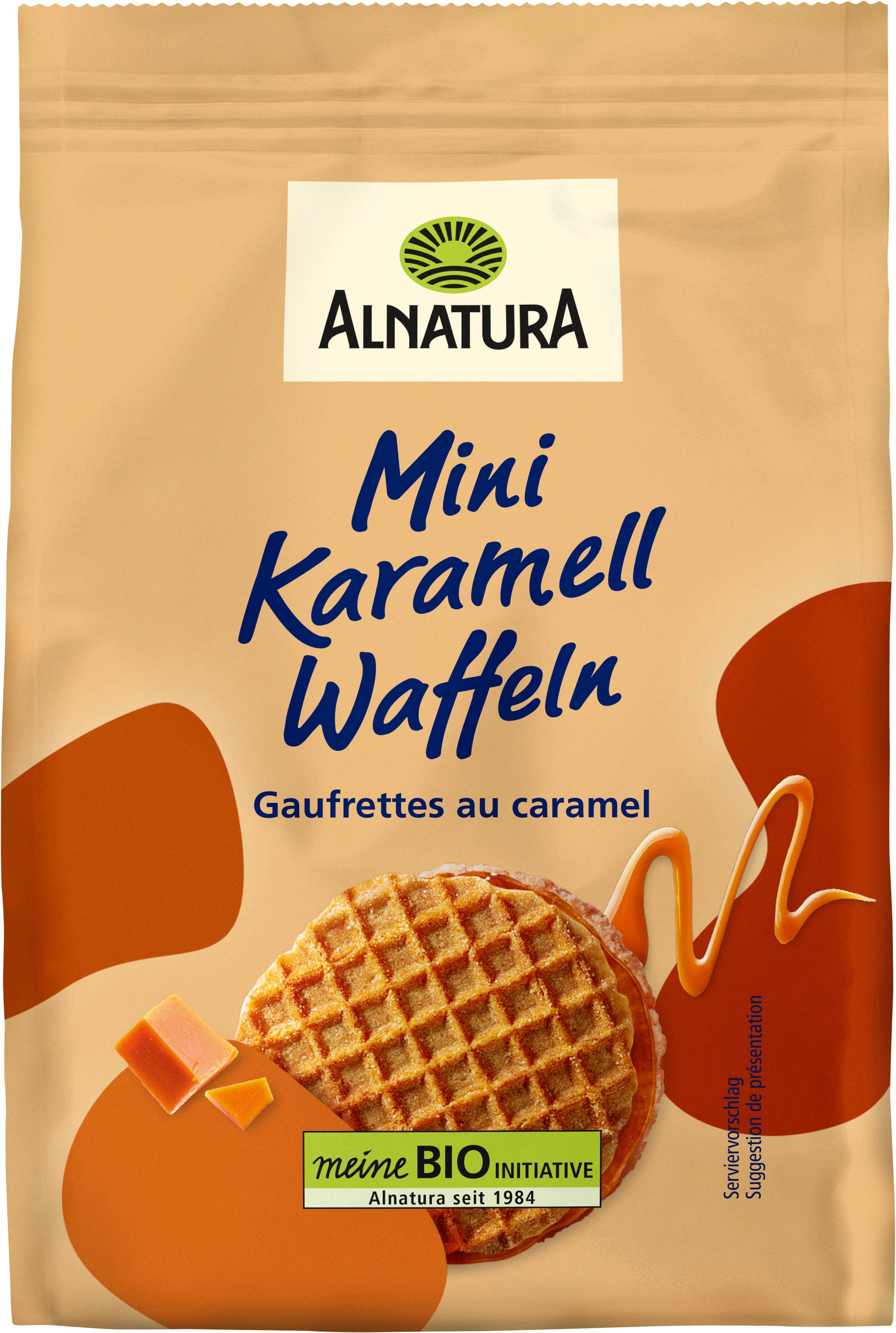 Alnatura Bio Karamellwaffeln, Mini