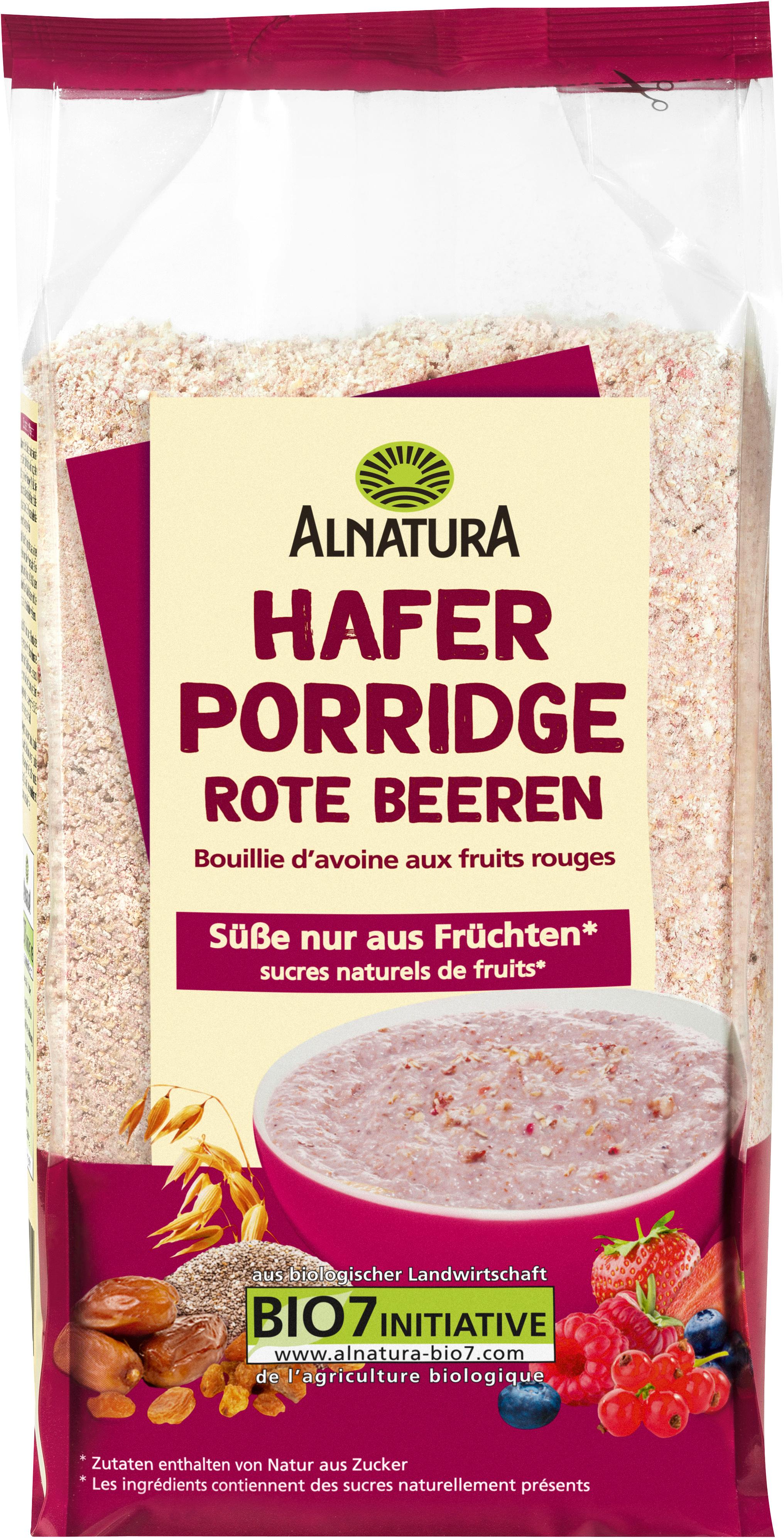 Alnatura Bio Hafer-Frühstücksbrei Rote Beeren