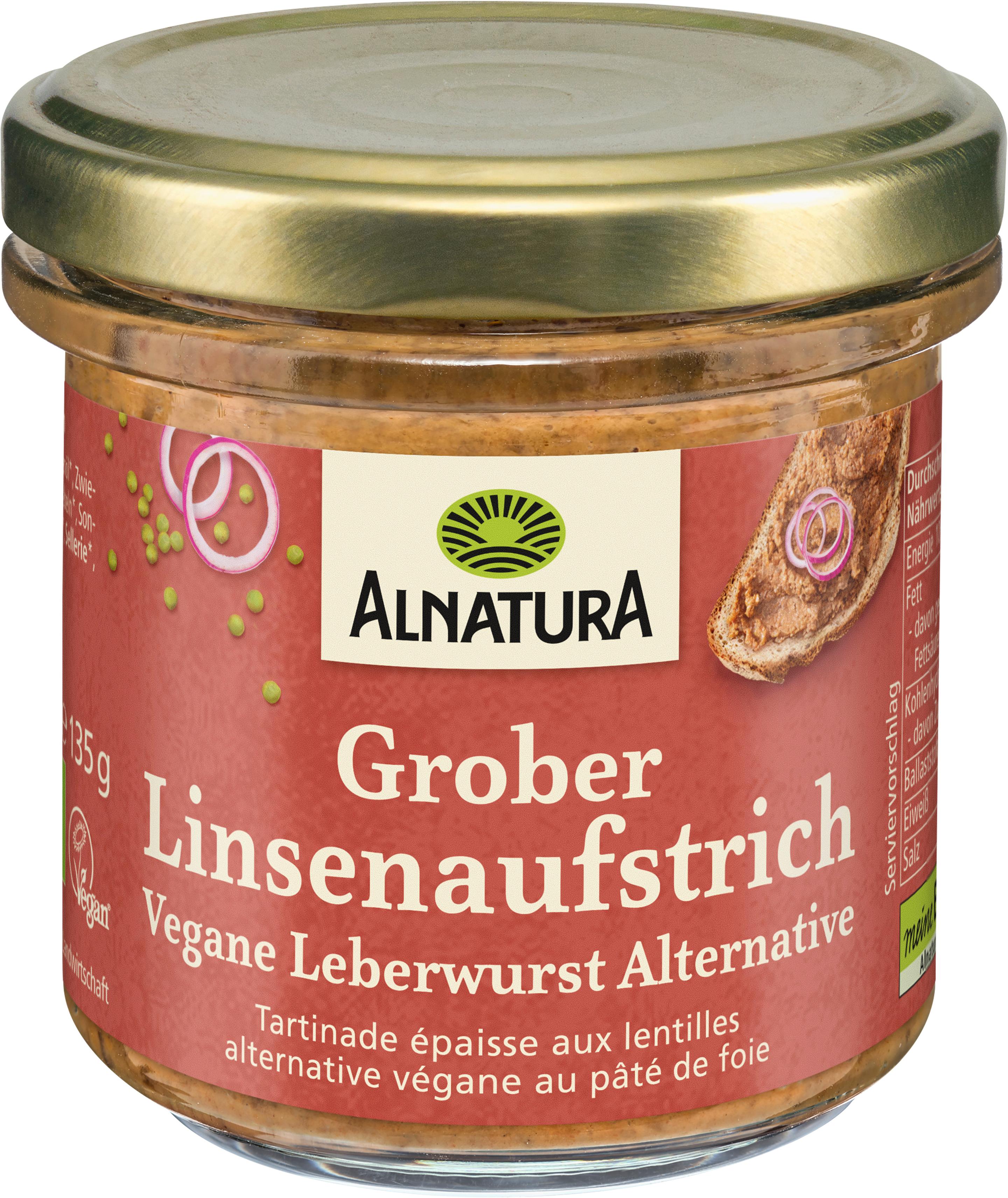 Alnatura Bio grober Linsenaufstrich
