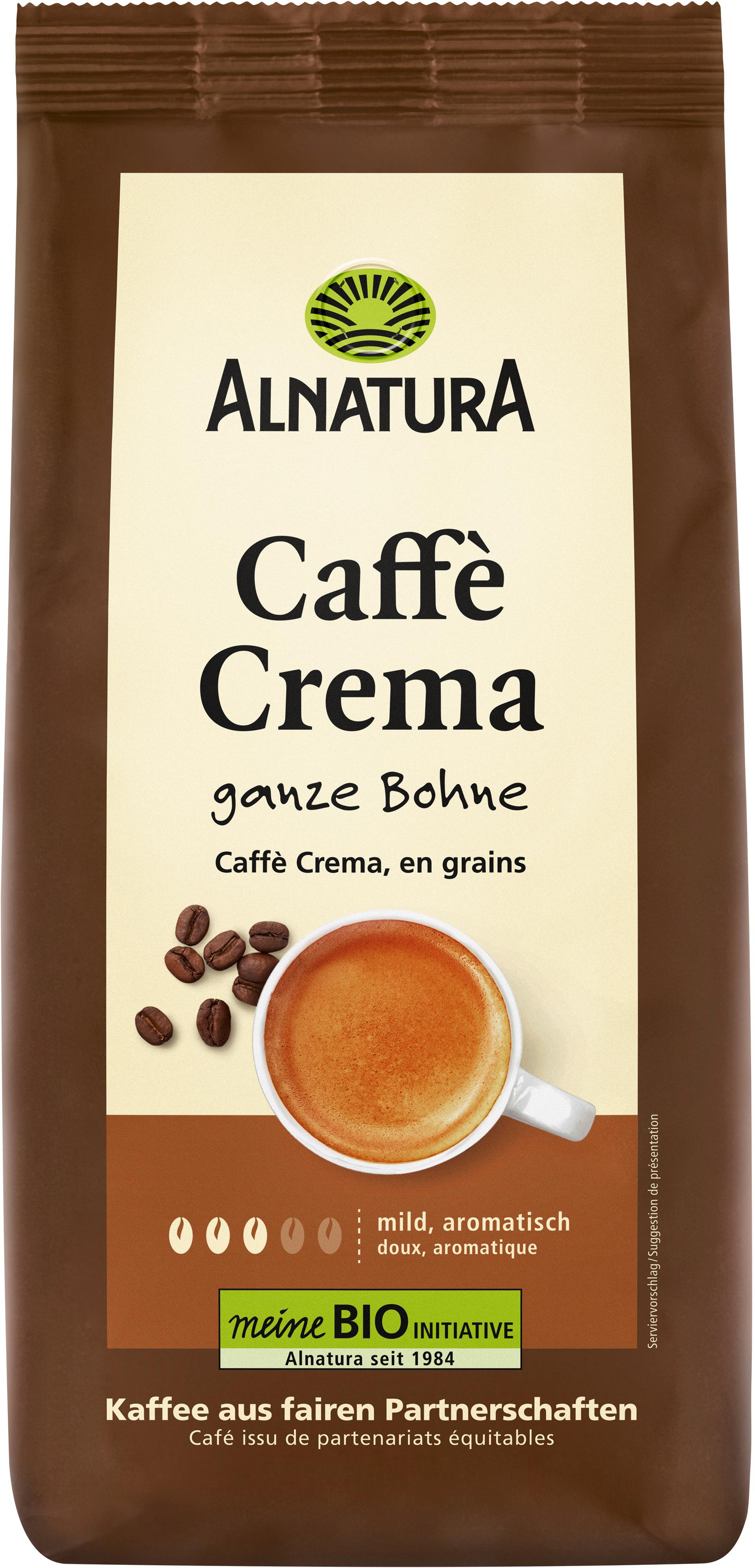 Alnatura Bio Caffè Crema, ganze Bohne