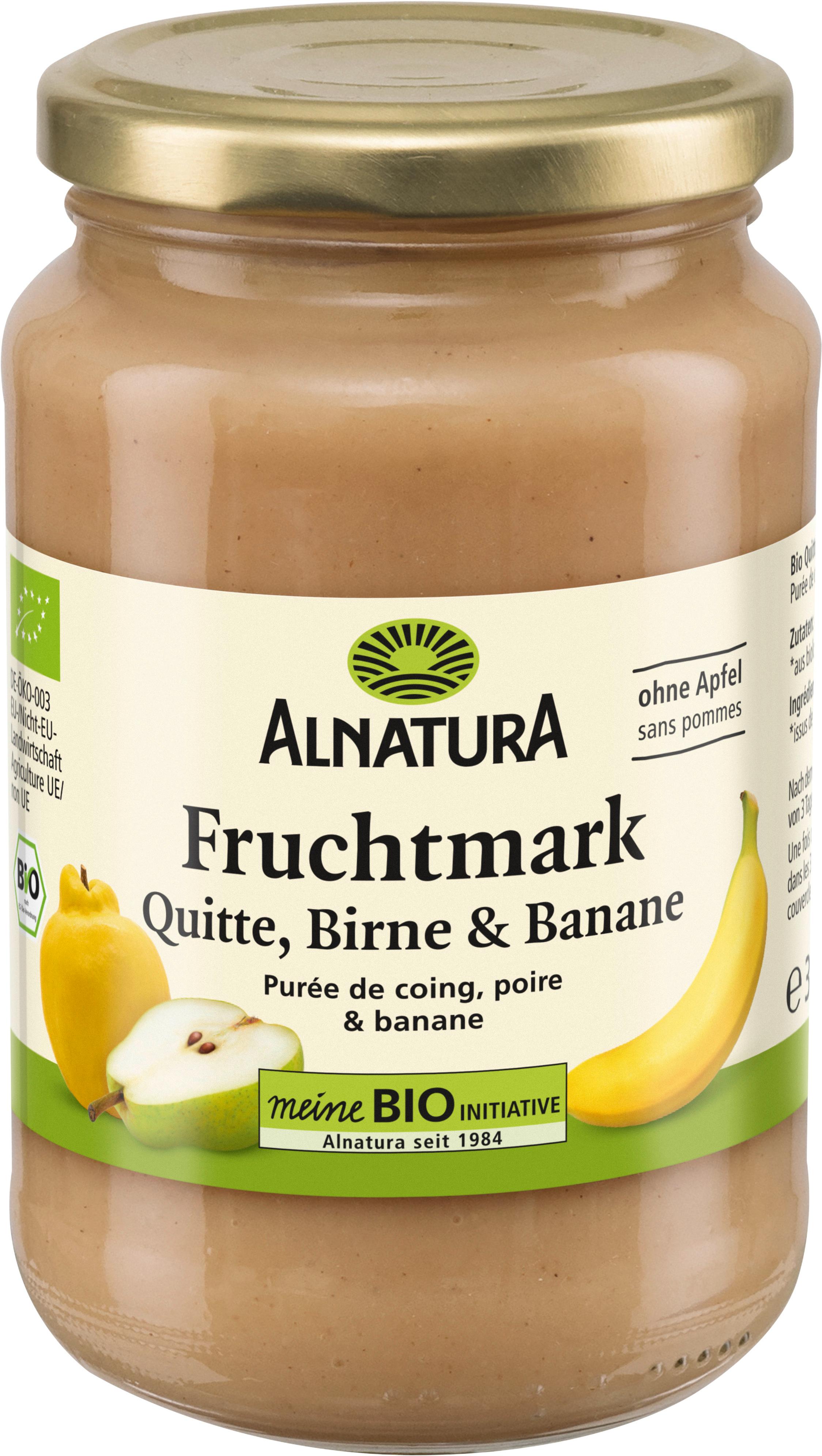 Alnatura Bio Quitte-Birne-Fruchtmark mit Banane