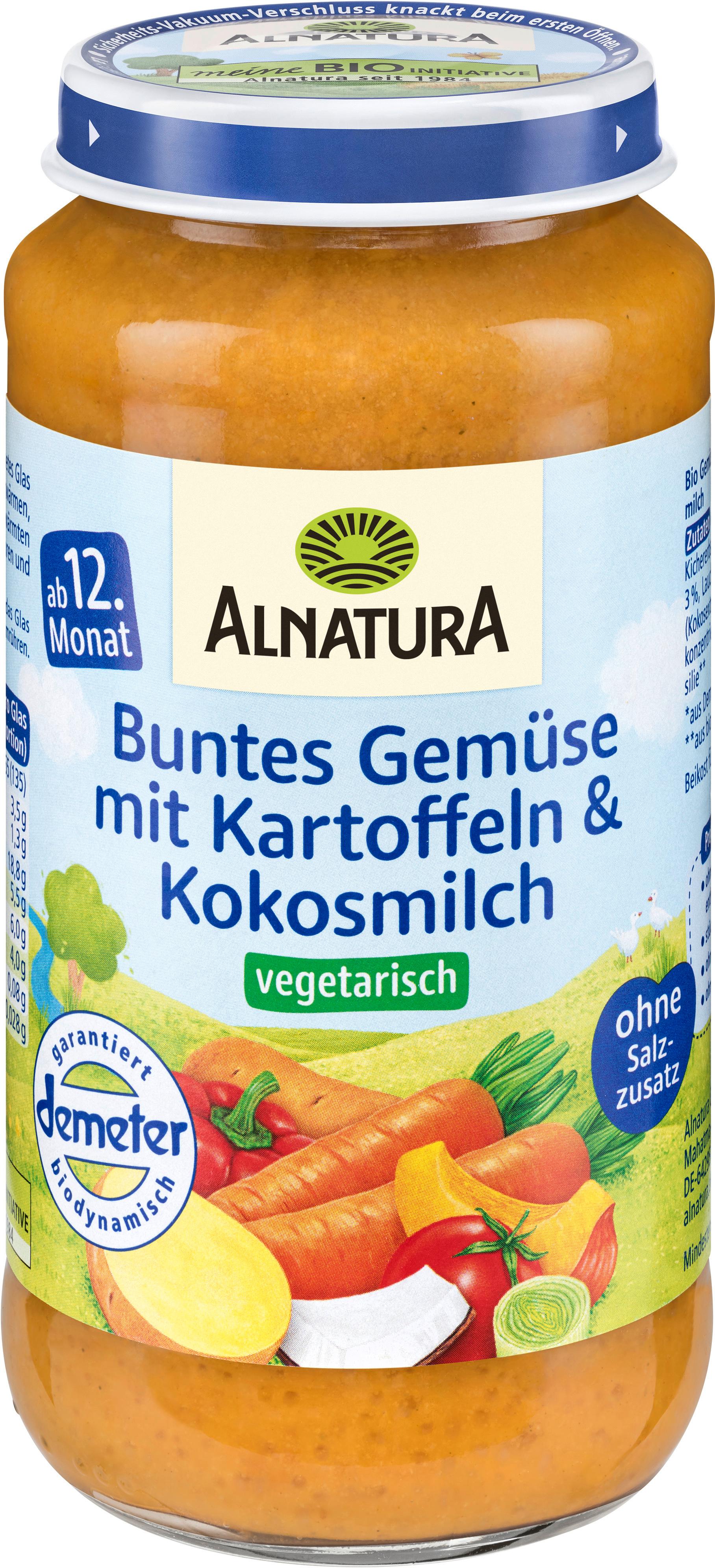 Alnatura Bio Buntes Gemüse mit Kartoffeln&Kokosmilch vegetarisch